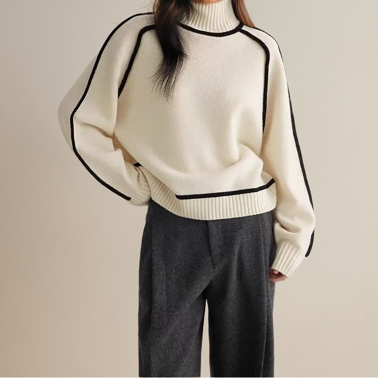 Pull à col roulé pour femmes