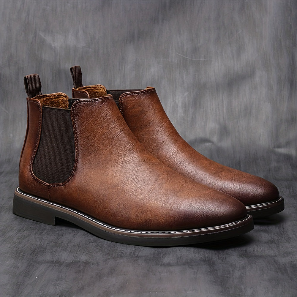 Bottes Chelsea Confortables à Enfiler pour Hommes