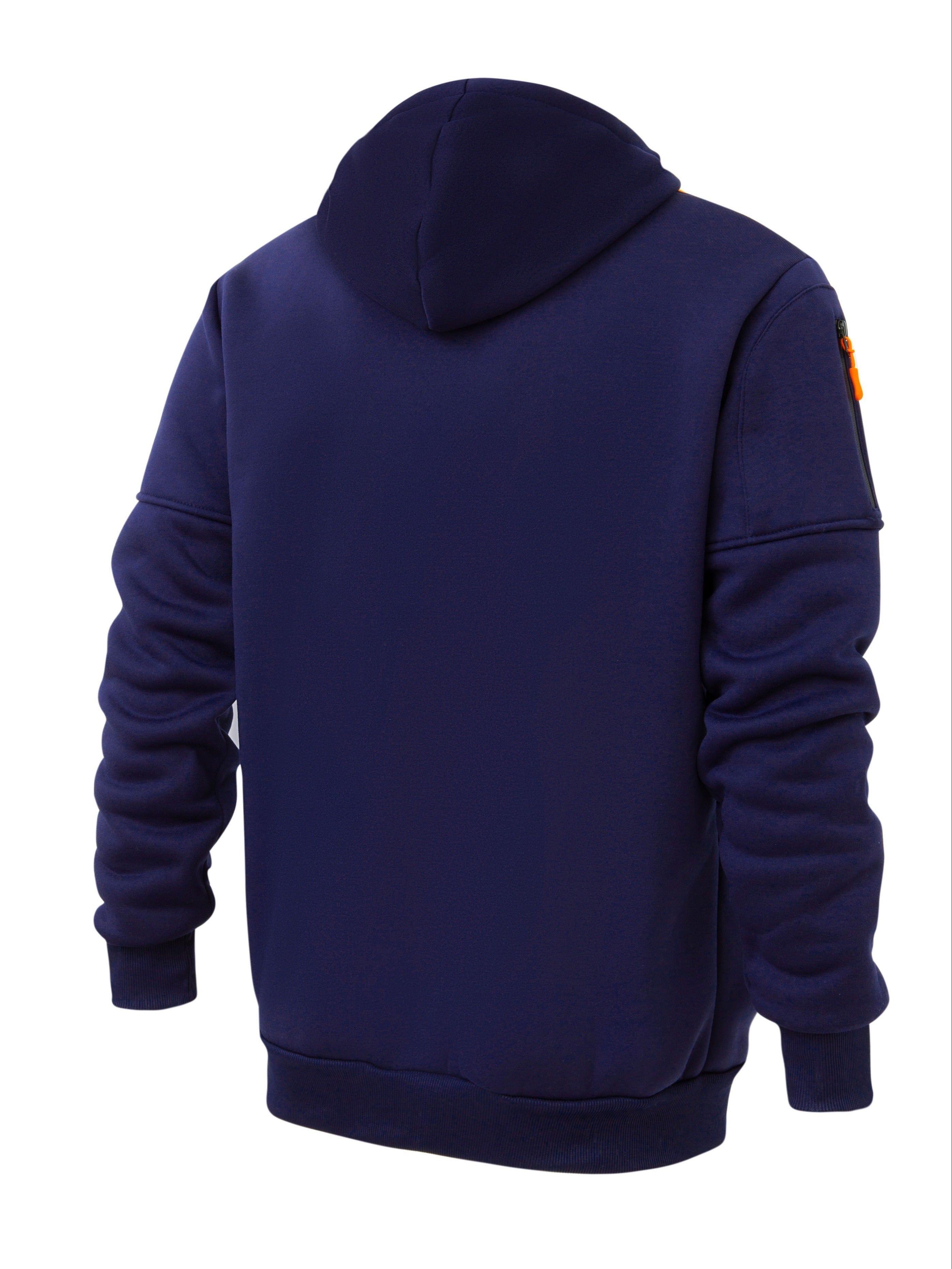 Veste à Fermeture Éclair et Capuche Décontractée pour Hommes