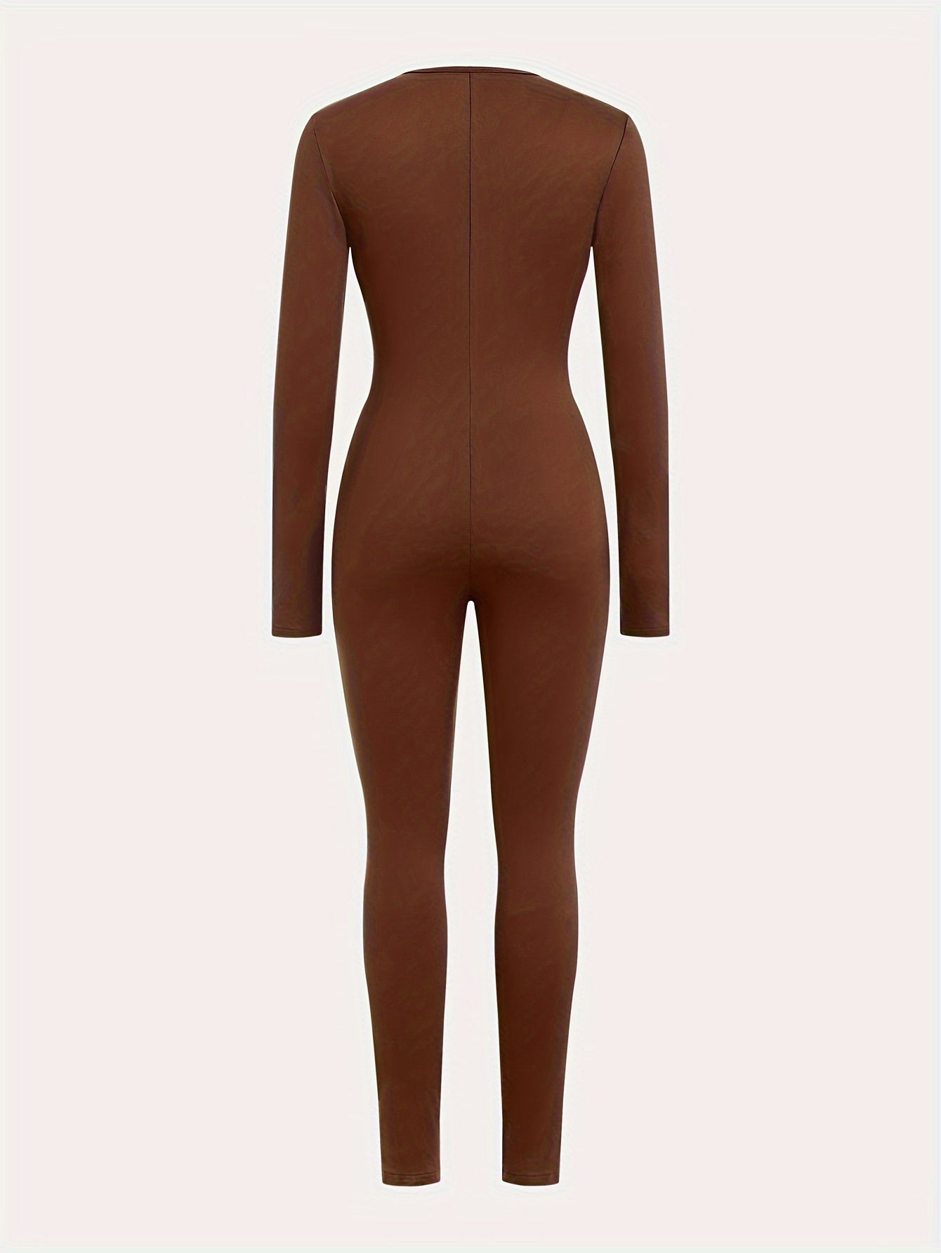 Combinaison skinny zippée pour femmes