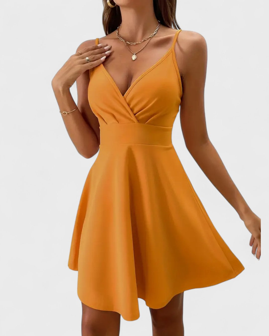 Robe d’été à bretelles évasée