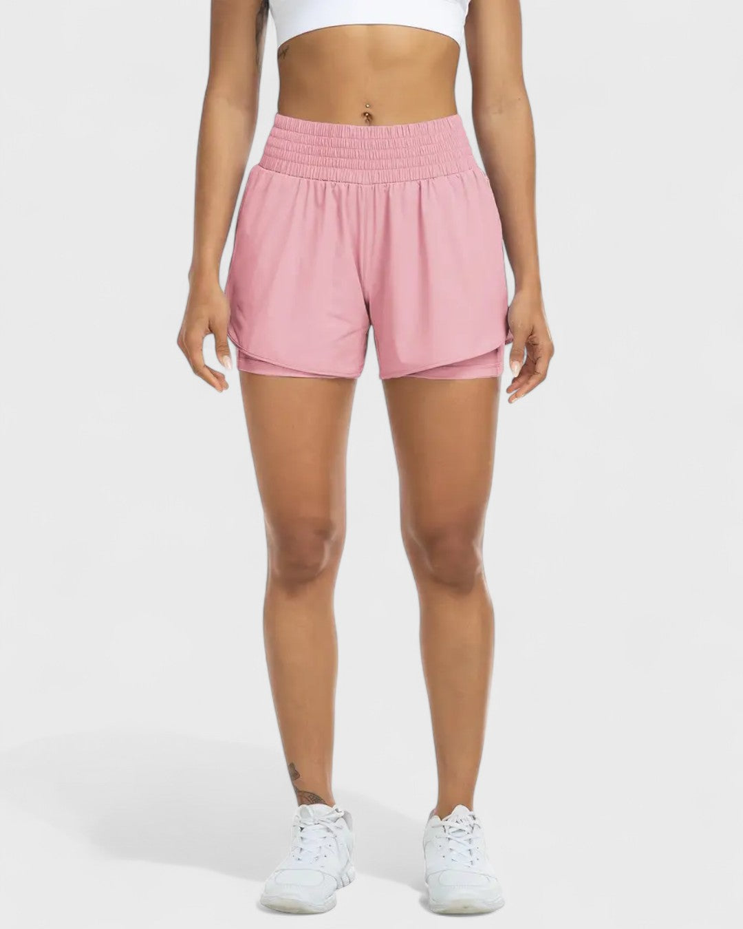 Short taille haute avec poches