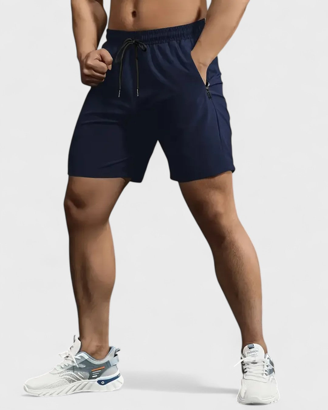 Short d'été pour hommes avec poches zippées