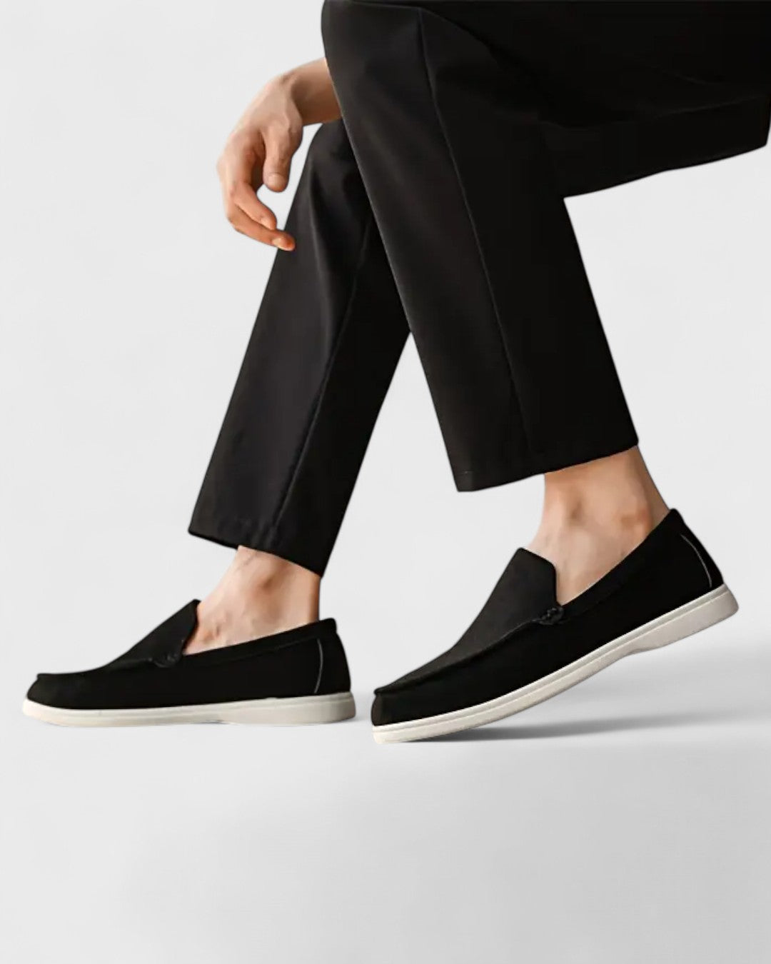 Mocassins classiques en suédine à enfiler