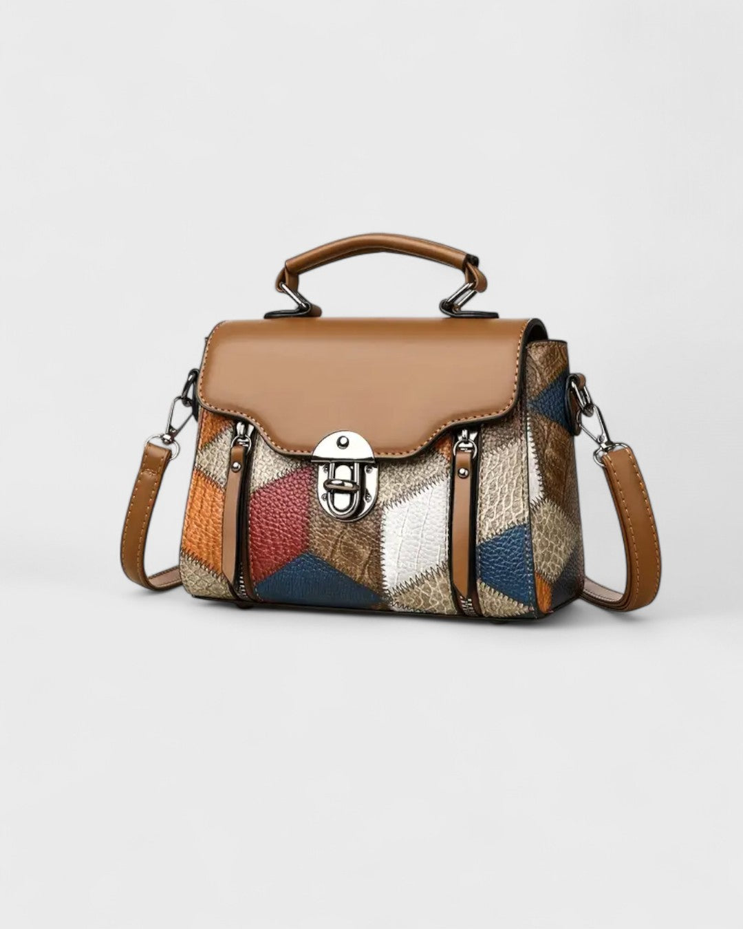 Geneviève | Sac à main vintage à motif géométrique