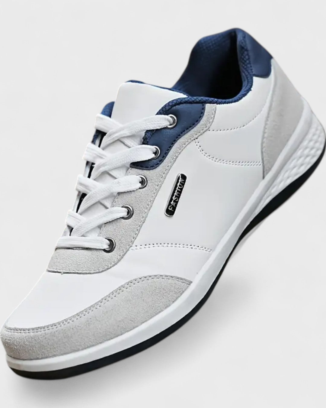 Baskets en cuir pour homme avec semelle légère