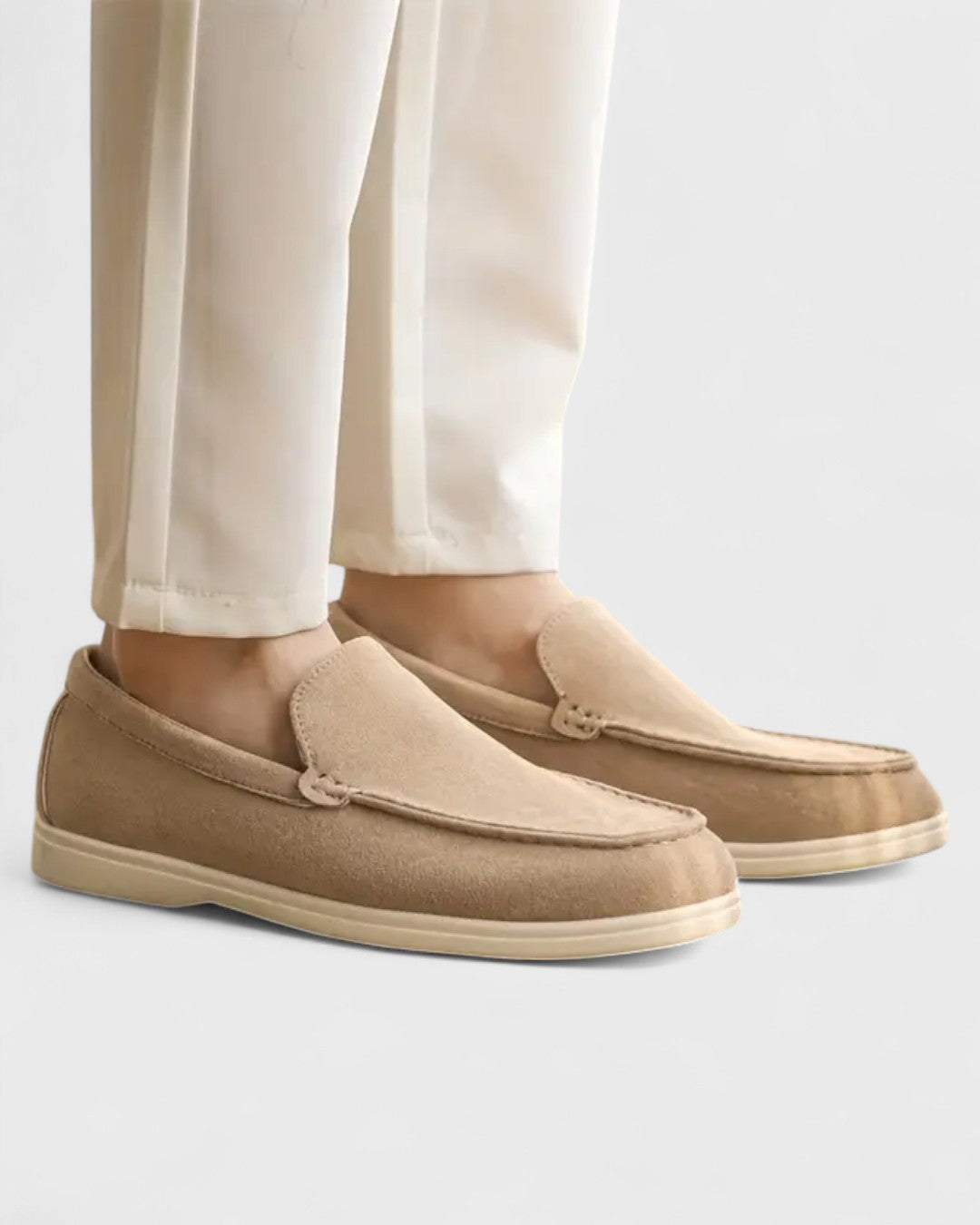 Mocassins classiques en suédine à enfiler