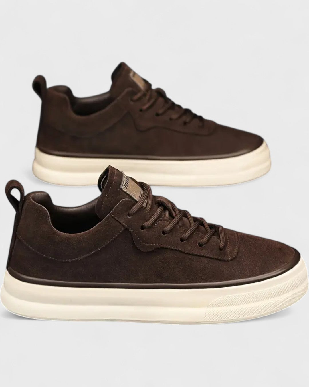 Baskets basses en suédine pour homme