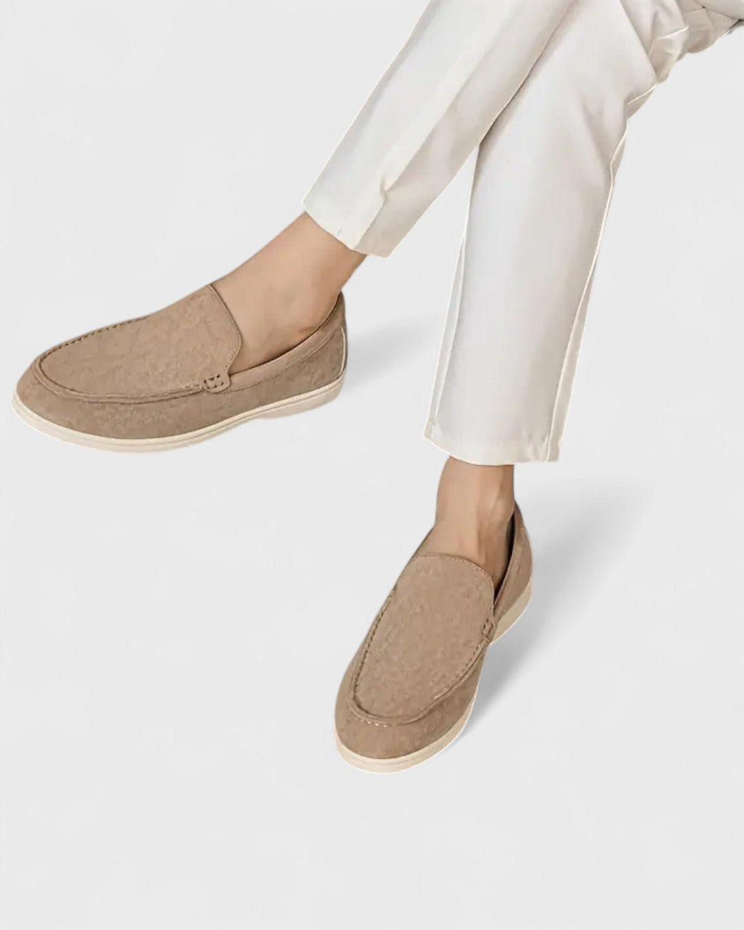 Mocassins classiques en suédine à enfiler