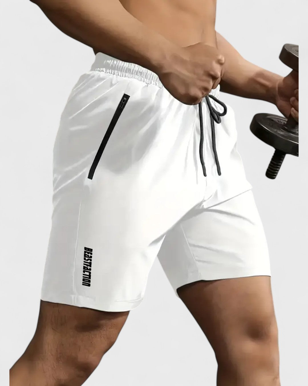 Short d'été pour hommes avec poches zippées