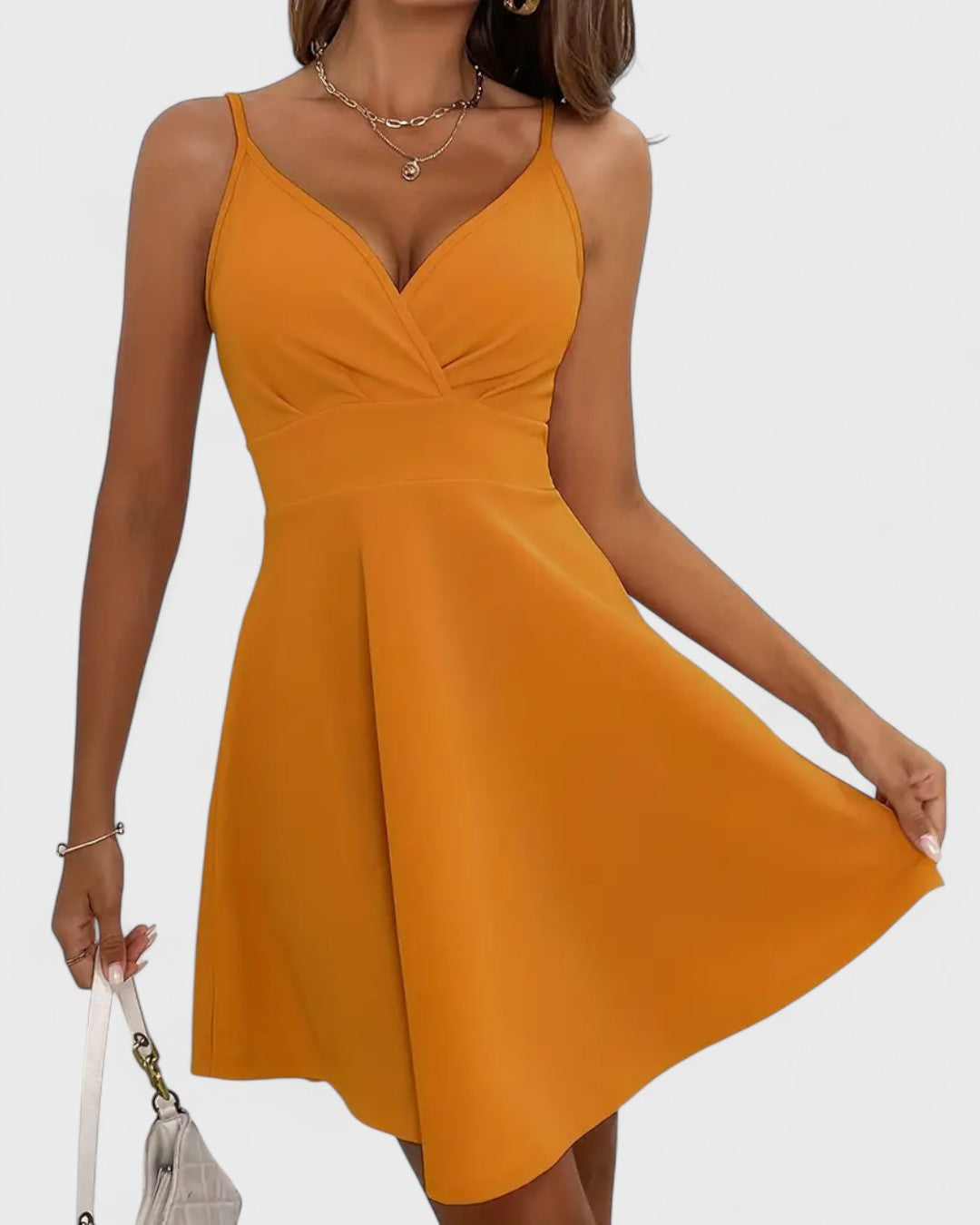 Robe d’été à bretelles évasée