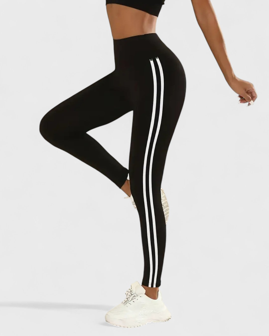 Leggings taille haute avec bandes