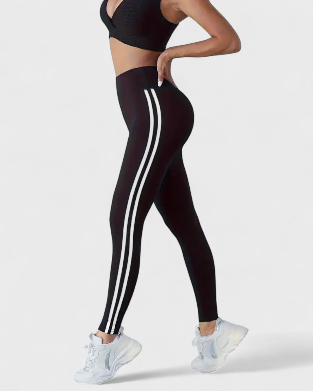 Leggings taille haute avec bandes