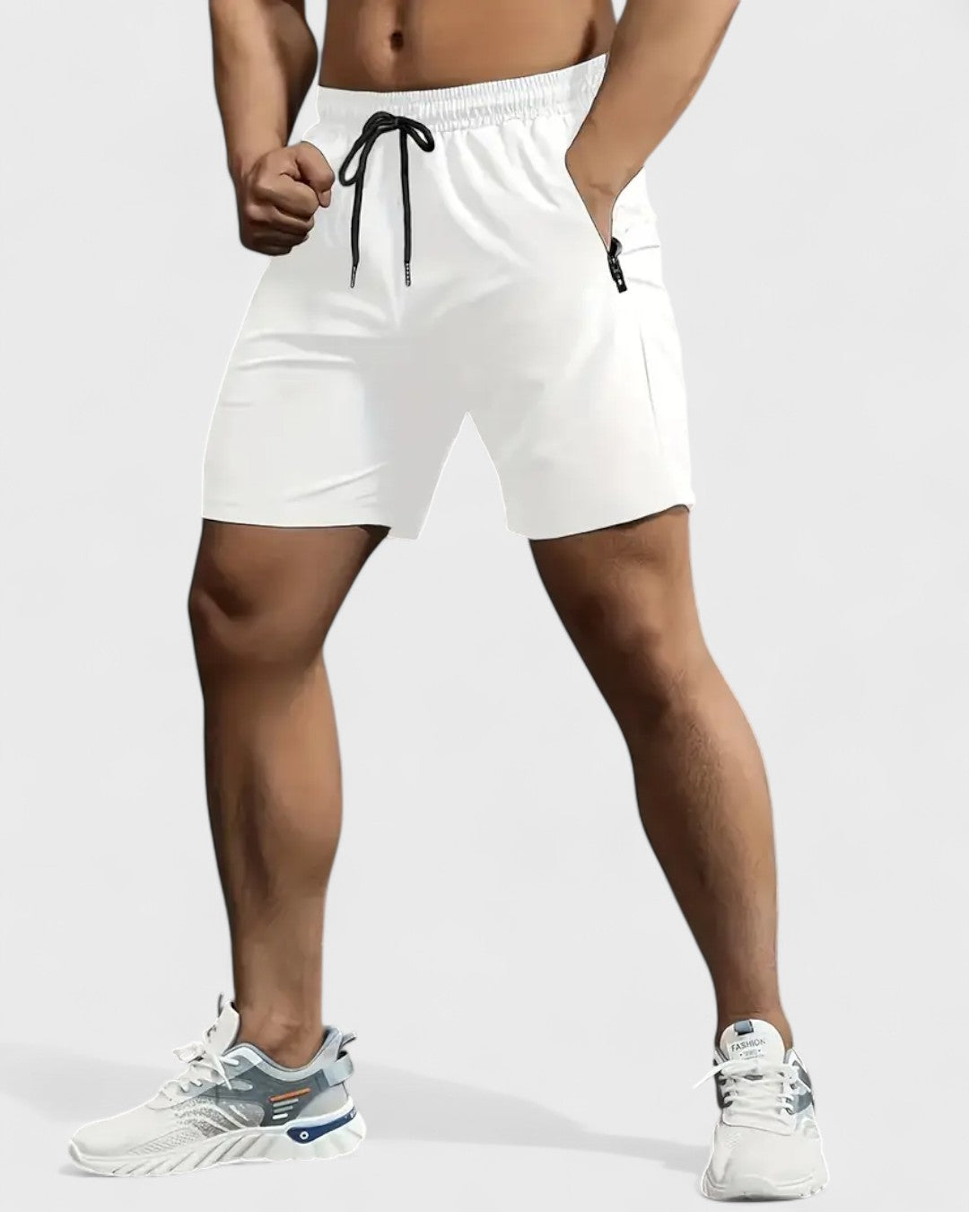 Short d'été pour hommes avec poches zippées
