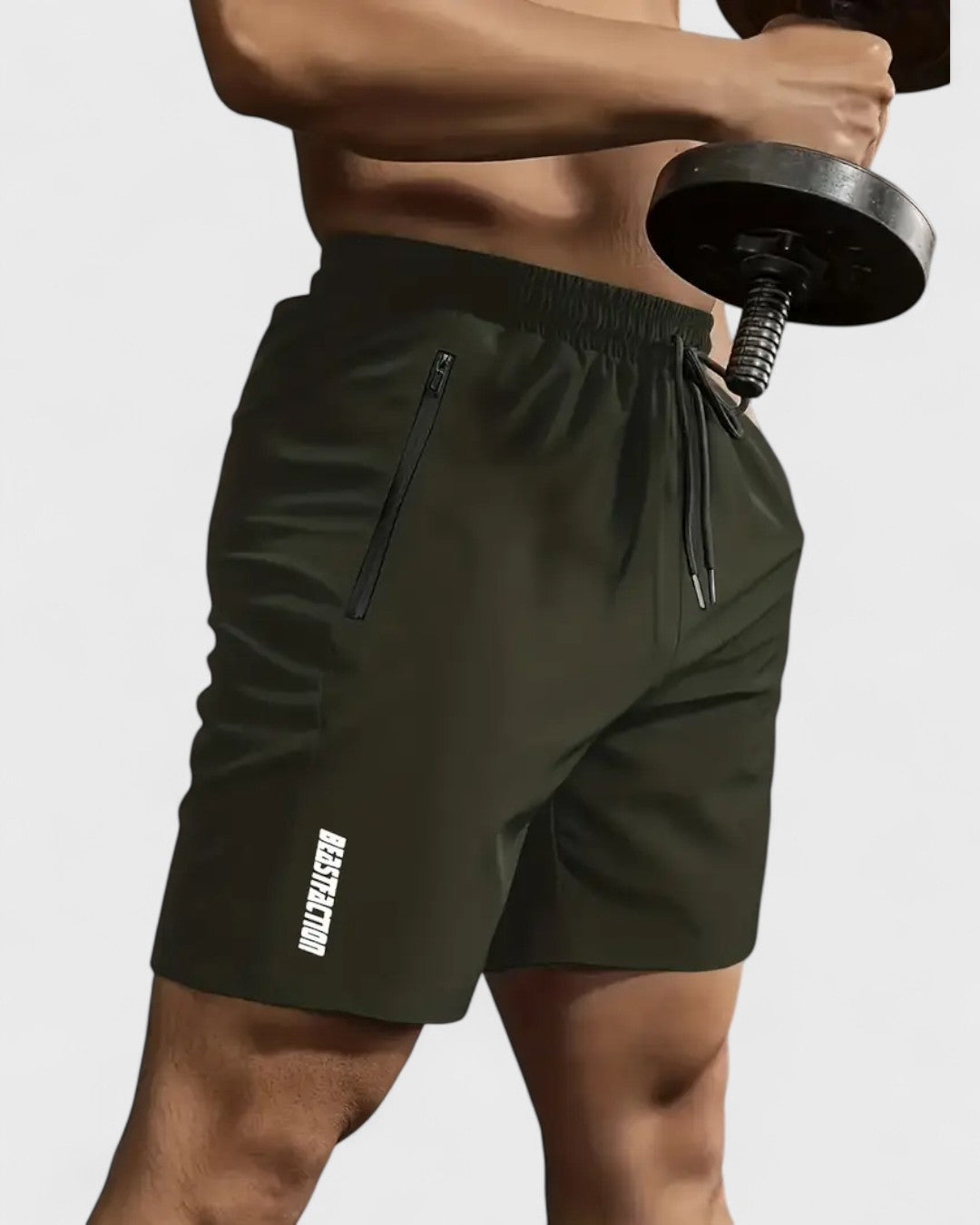 Short d'été pour hommes avec poches zippées