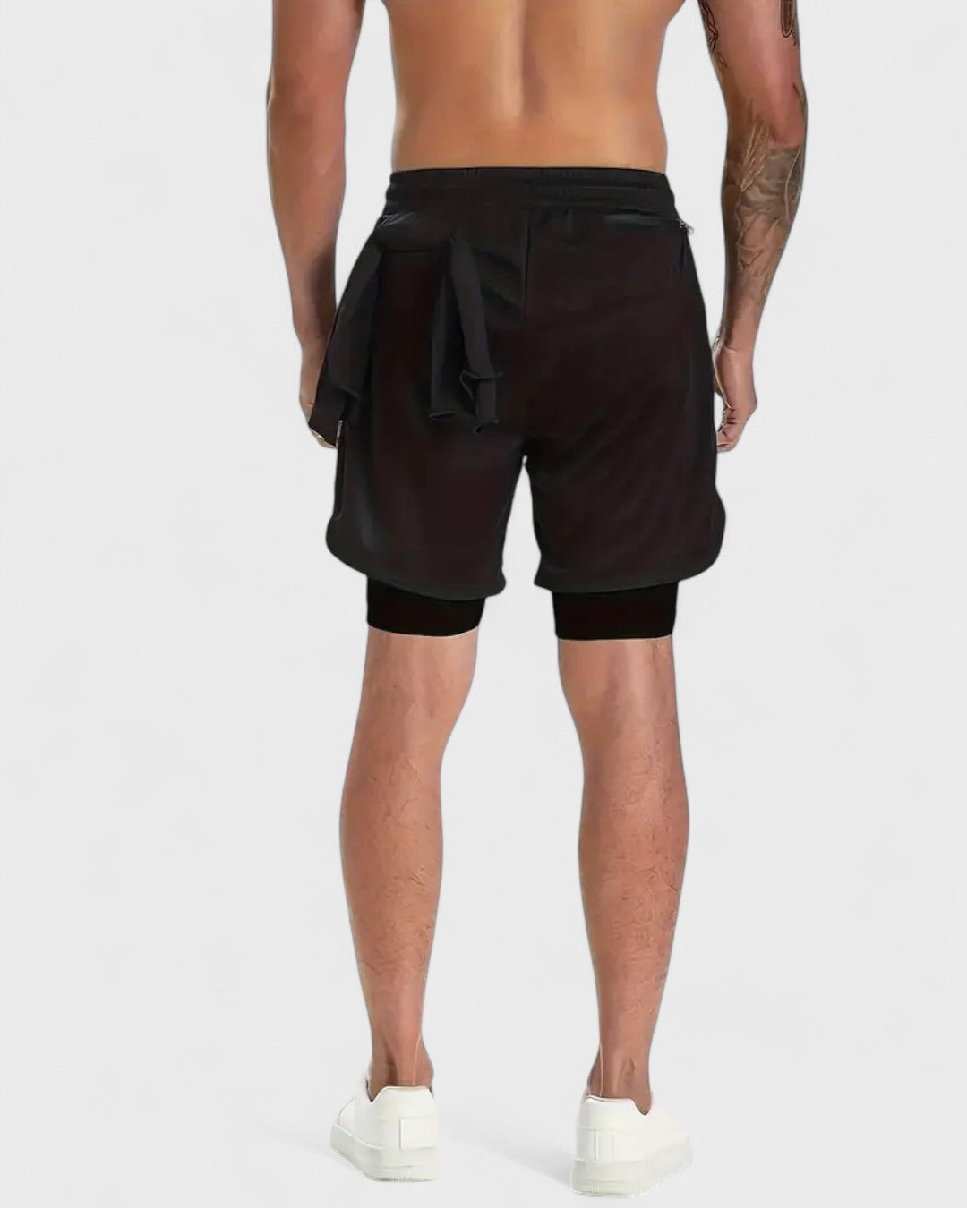 Short d'entraînement homme 2-en-1