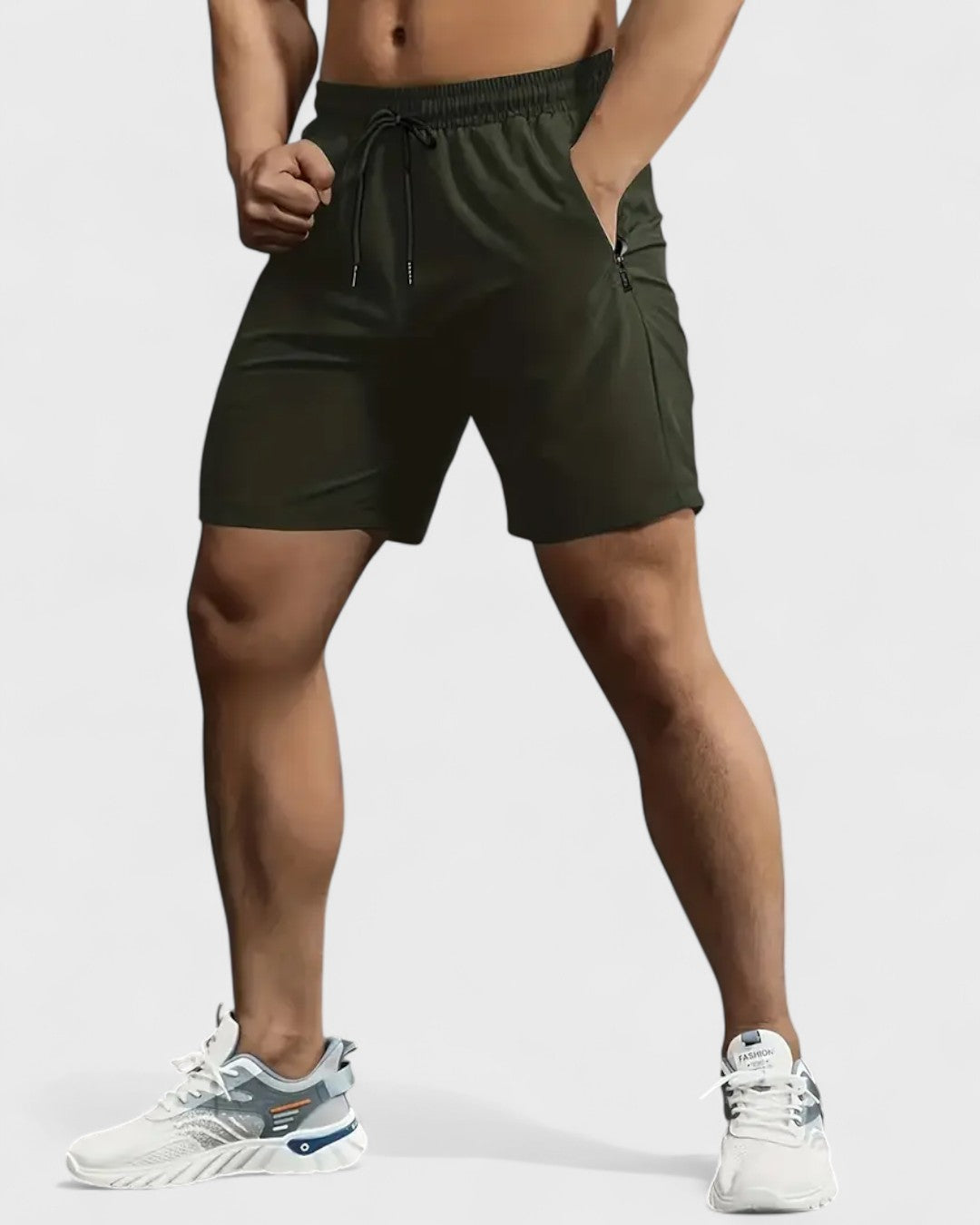Short d'été pour hommes avec poches zippées