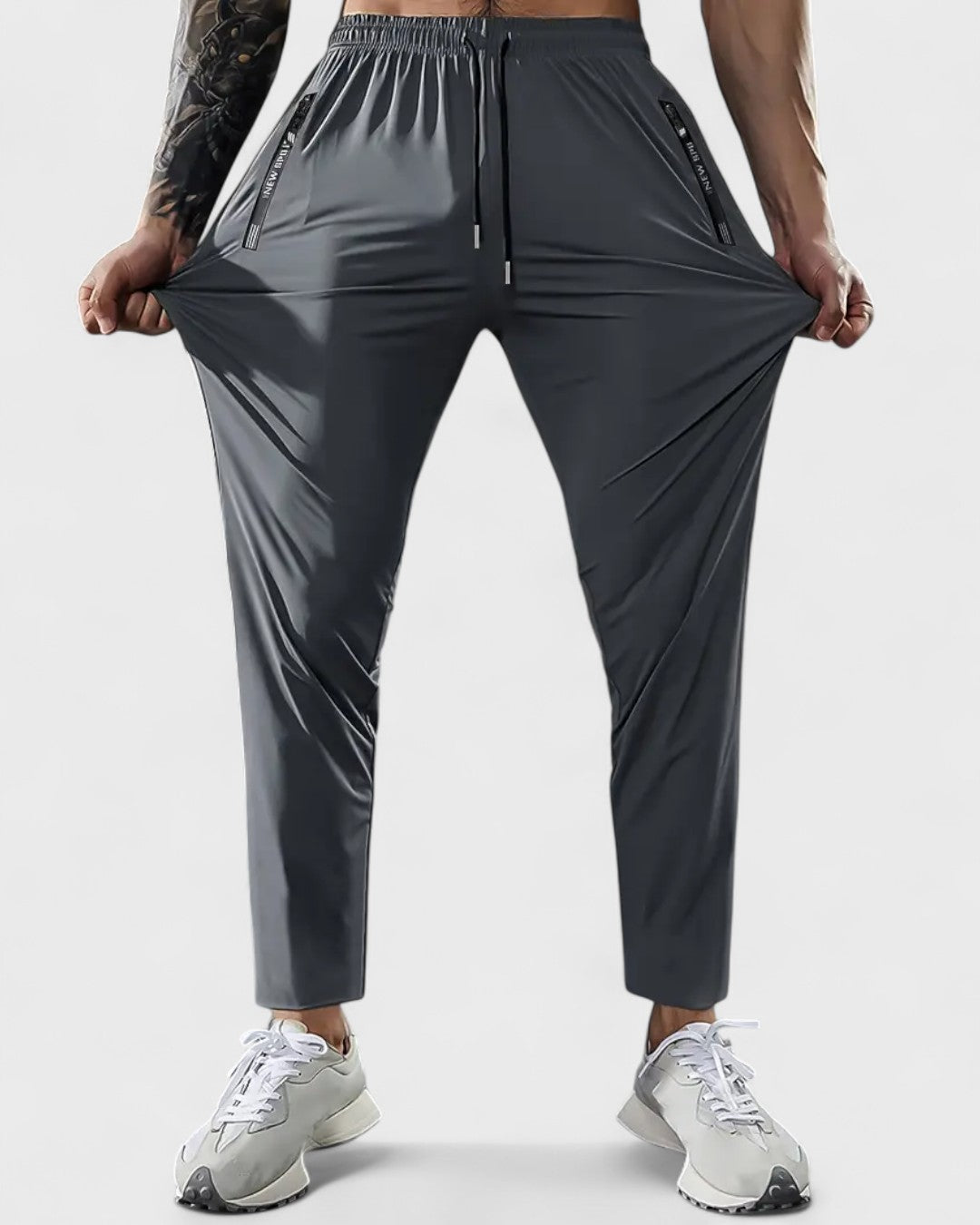 Joggers d'été pour homme avec poches zippées