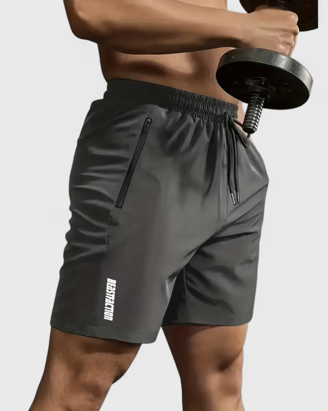 Short d'été pour hommes avec poches zippées