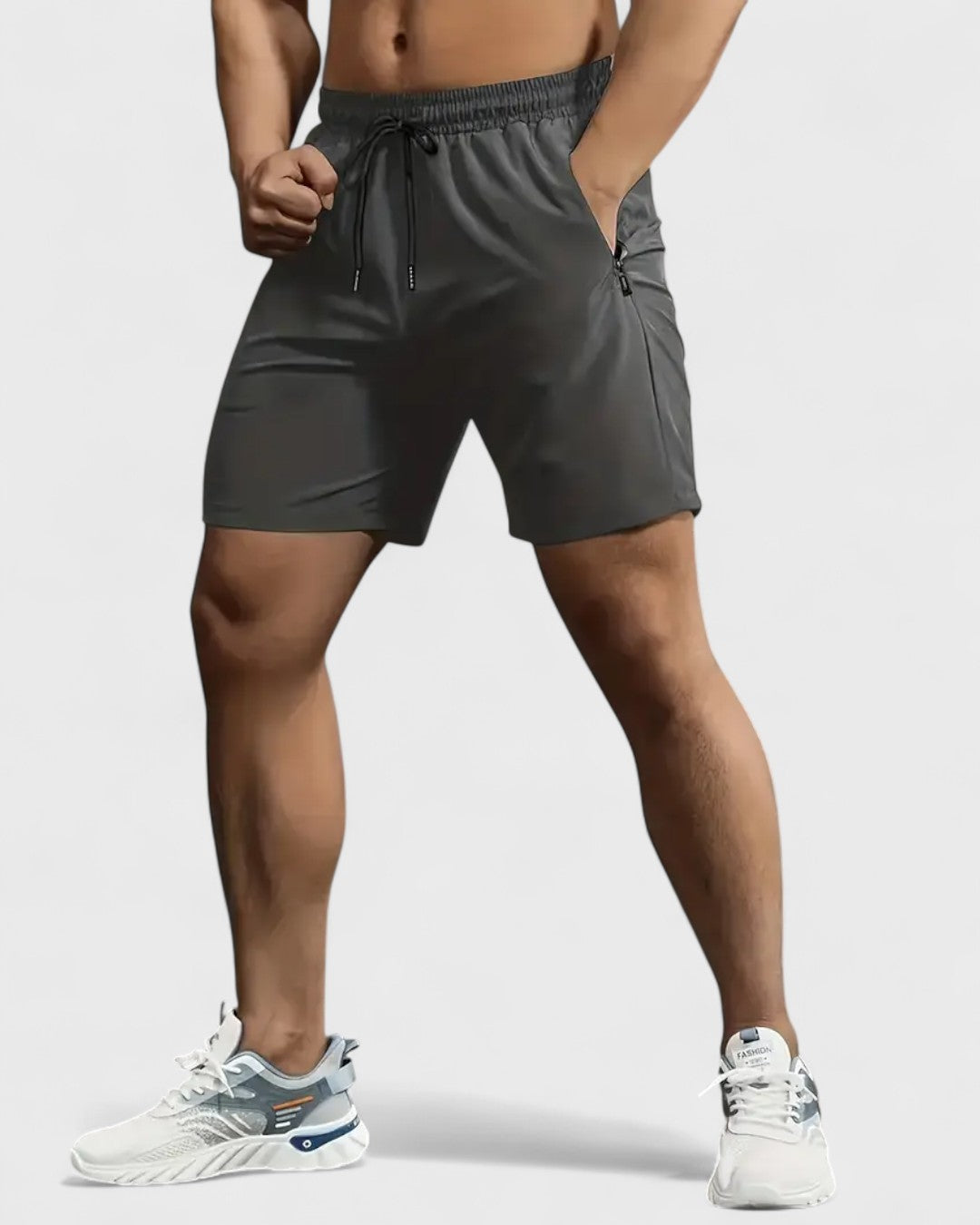 Short d'été pour hommes avec poches zippées