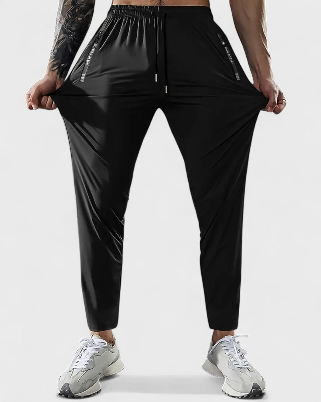 Joggers d'été pour homme avec poches zippées