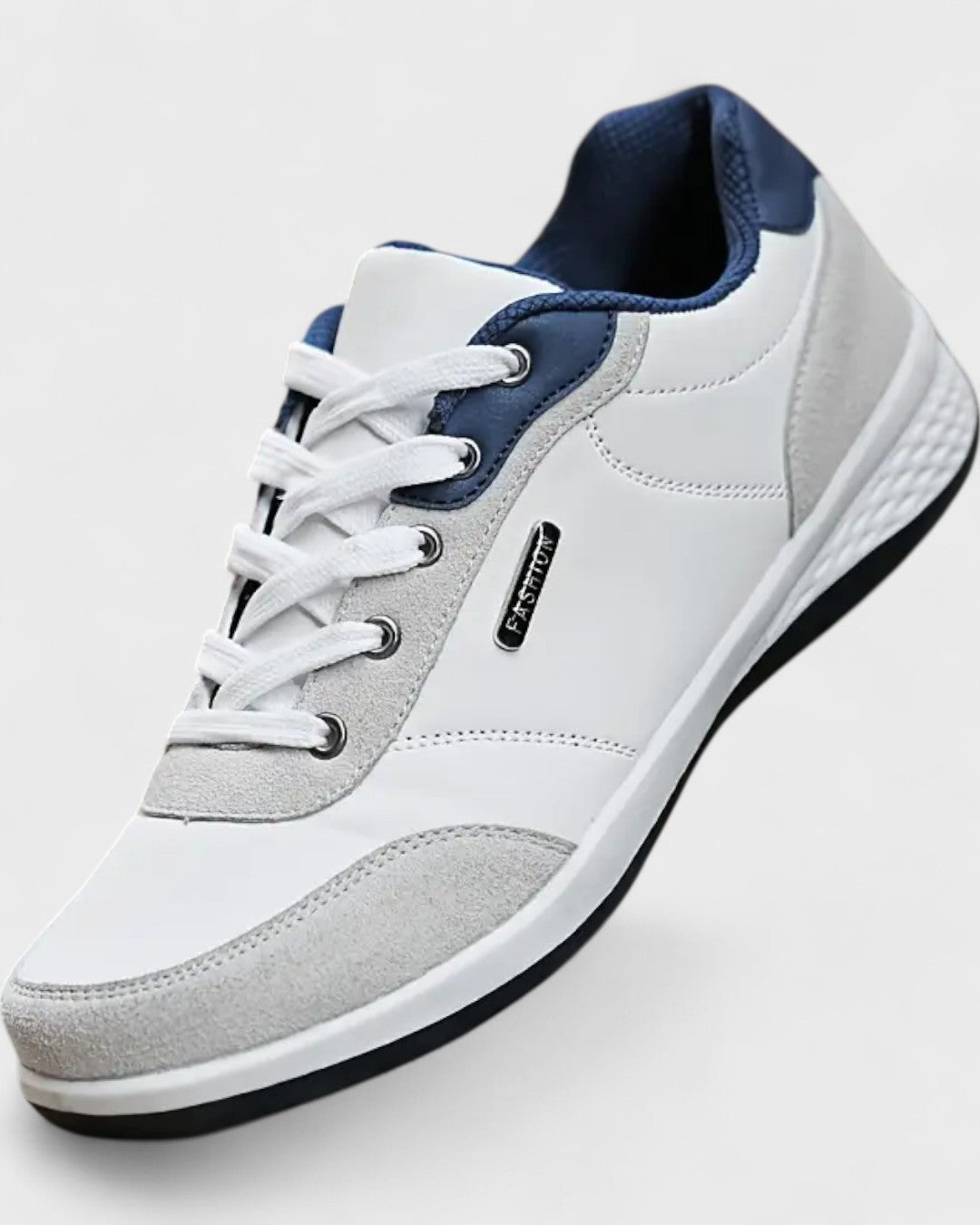Baskets en cuir pour homme avec semelle légère