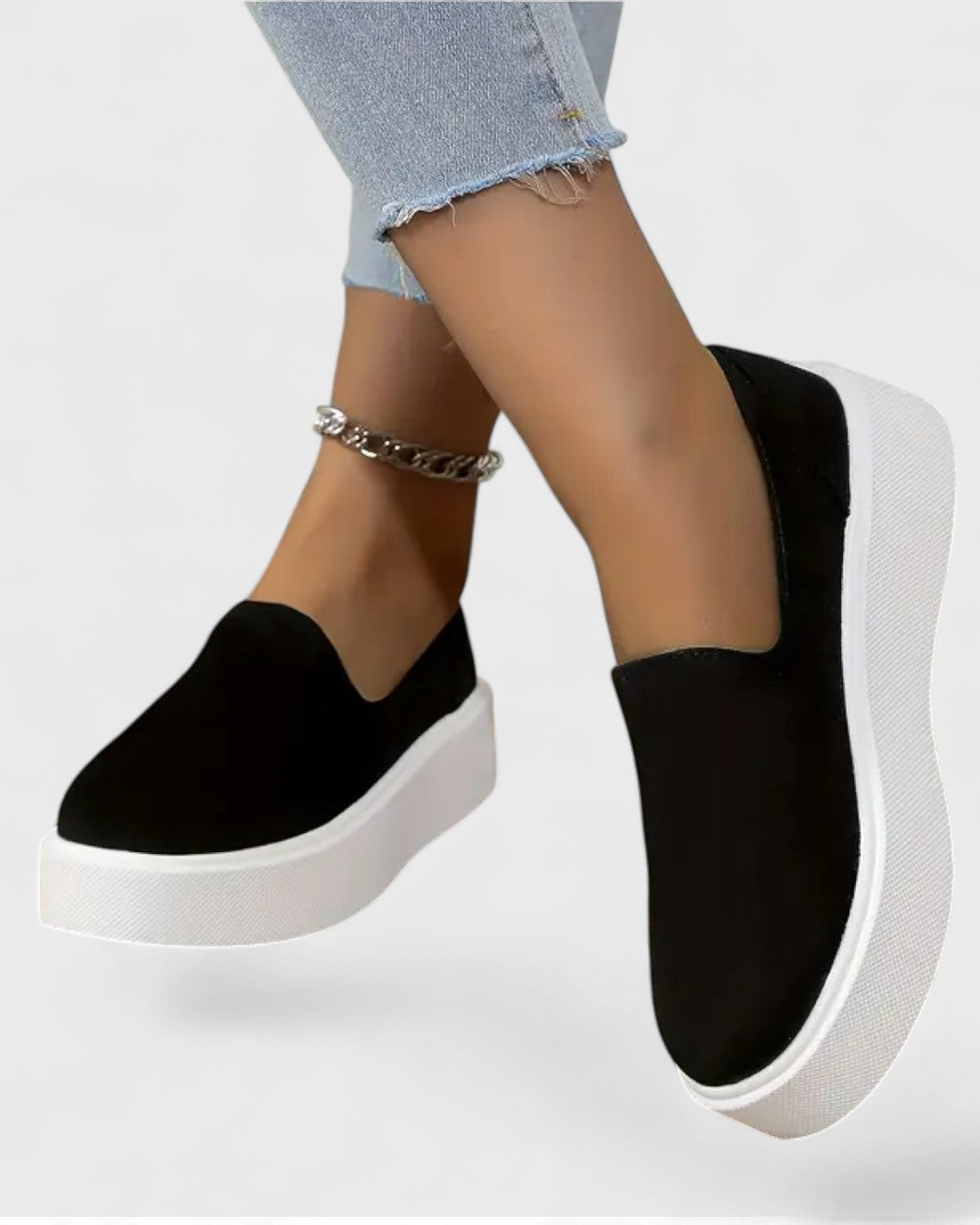 Zofia | Slip-ons noirs à plateforme