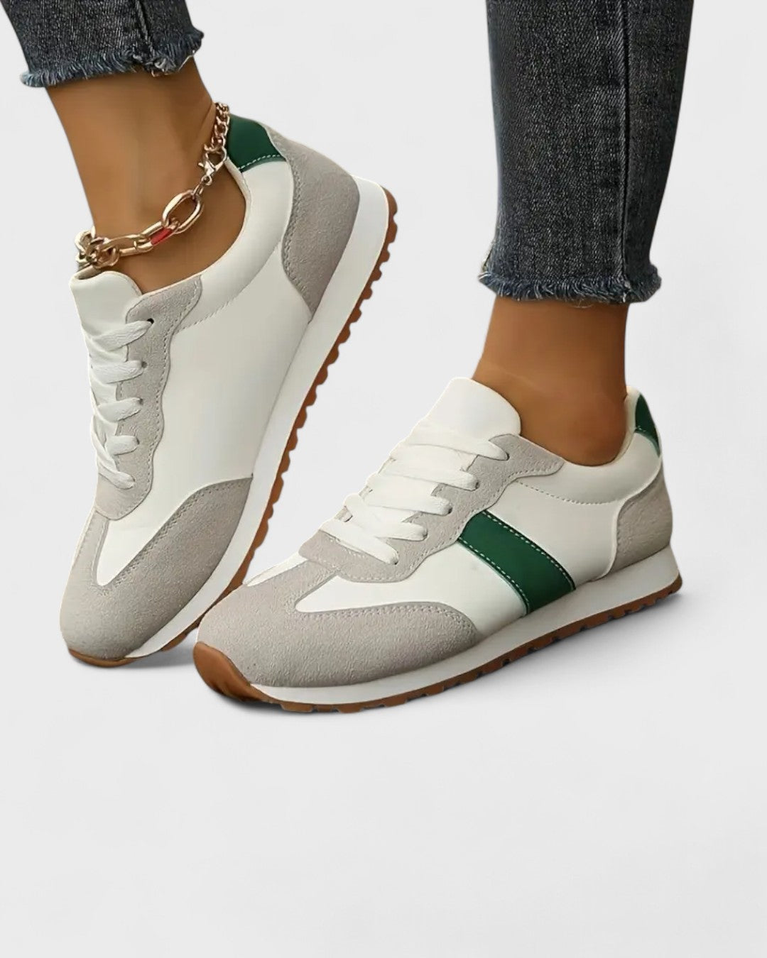 Kinga | Baskets à bande contrastante pour femme