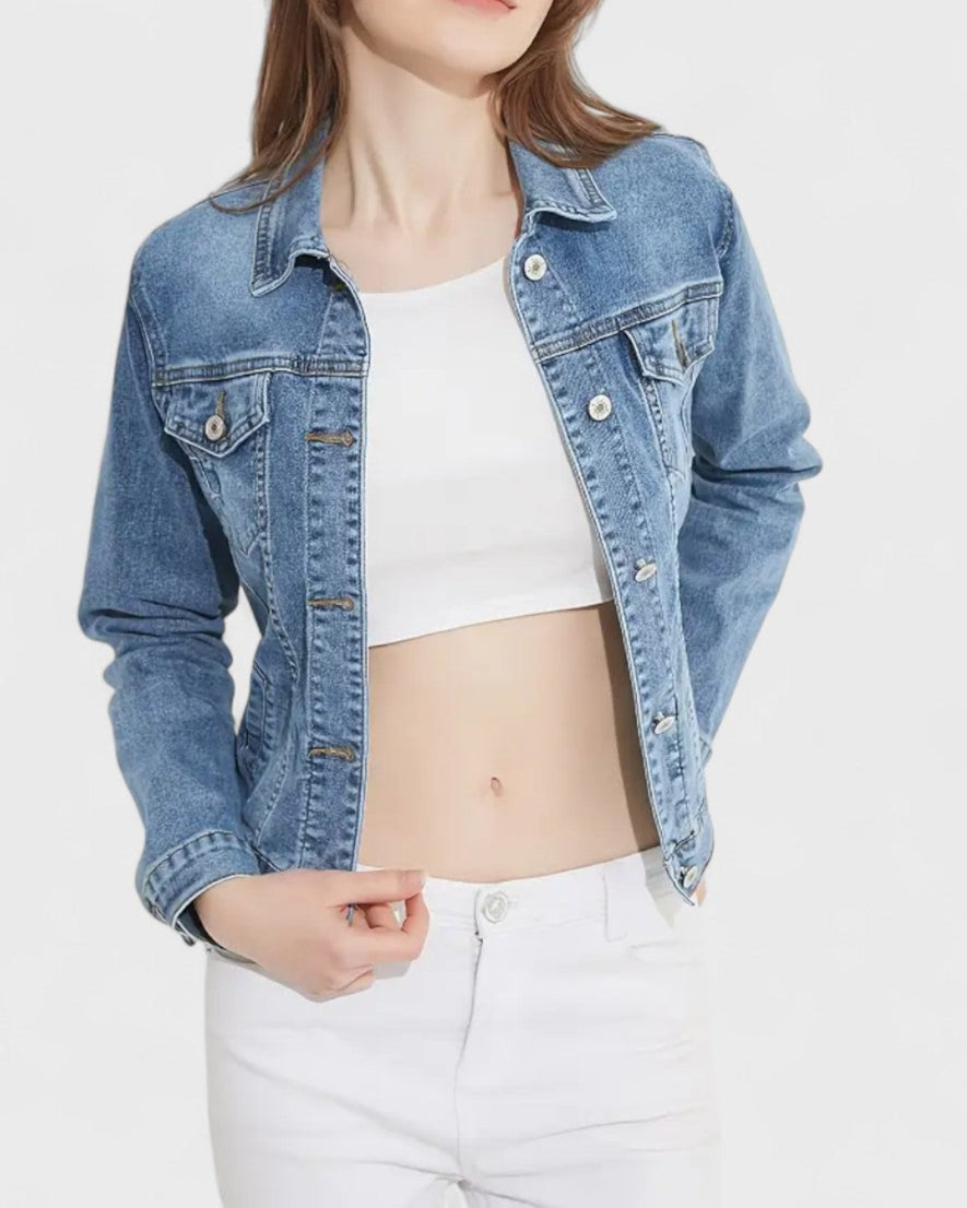 Veste en jean classique pour femme