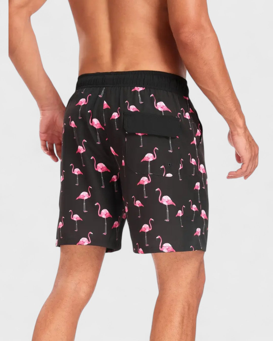 Short hawaïen avec flamants roses