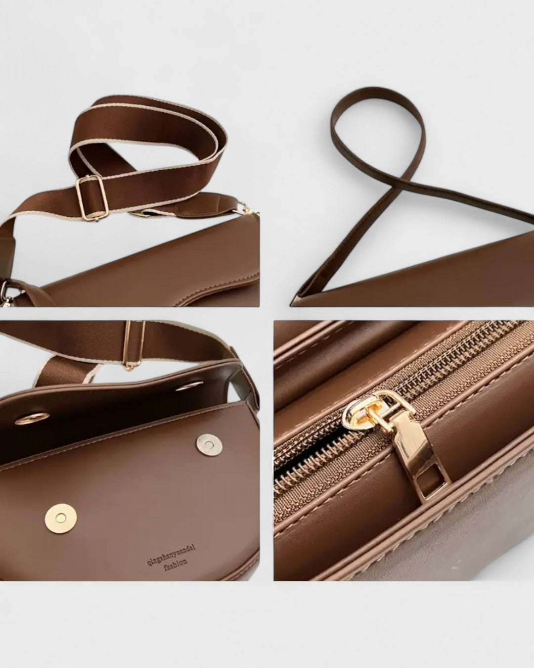 Sac bandoulière demi-lune au charme minimaliste