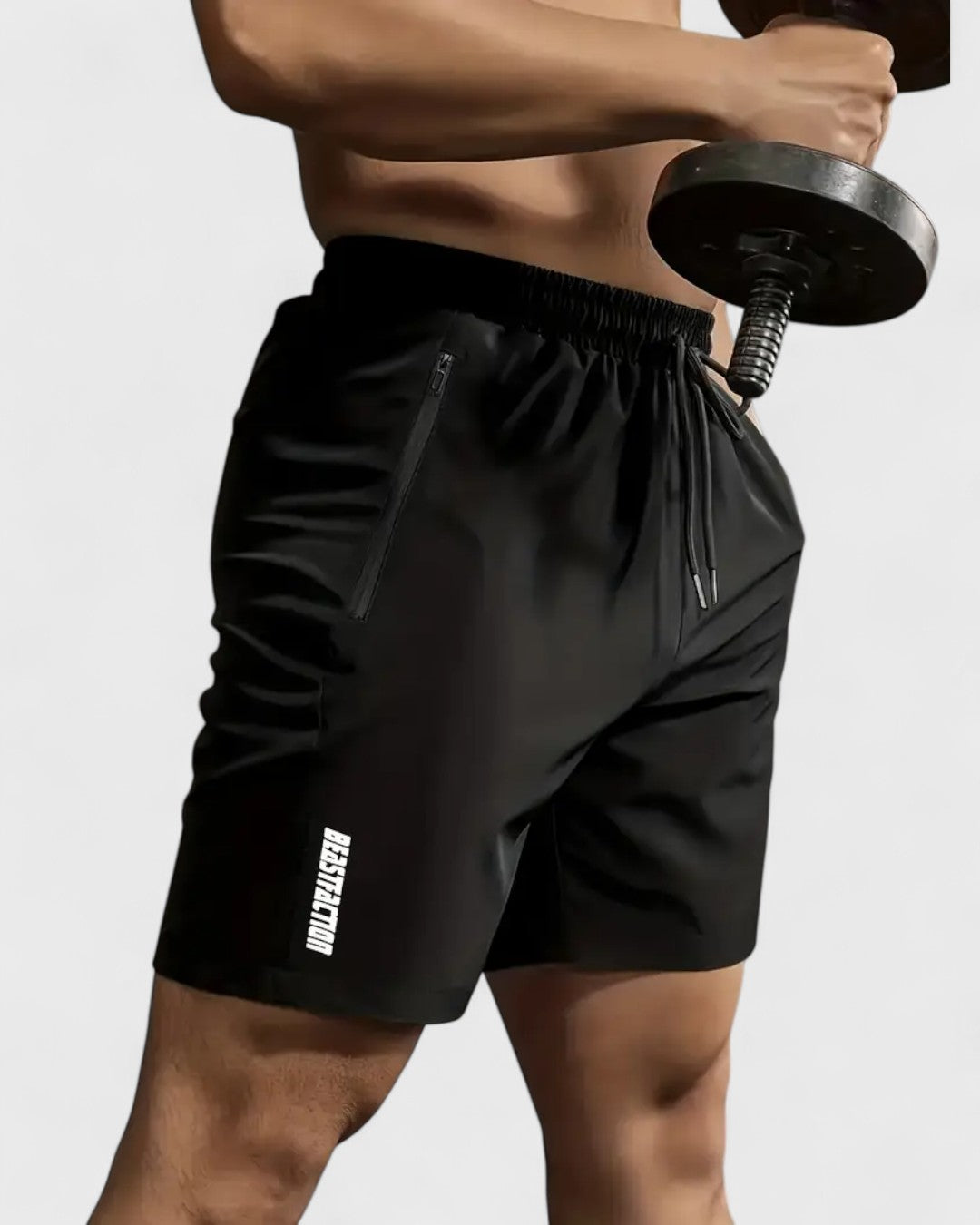 Short d'été pour hommes avec poches zippées