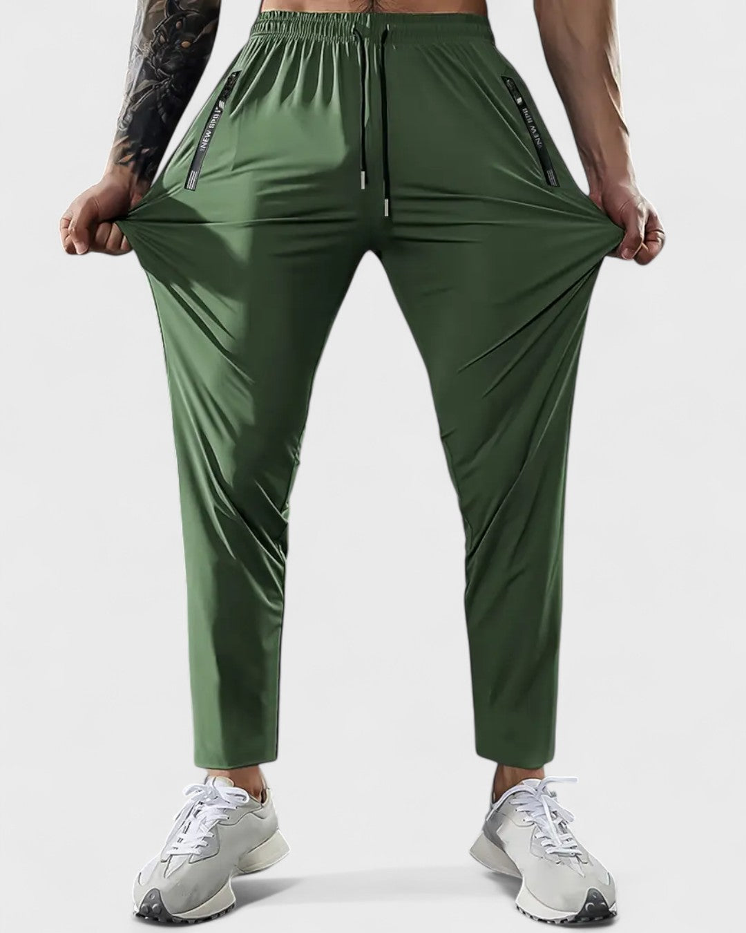 Joggers d'été pour homme avec poches zippées