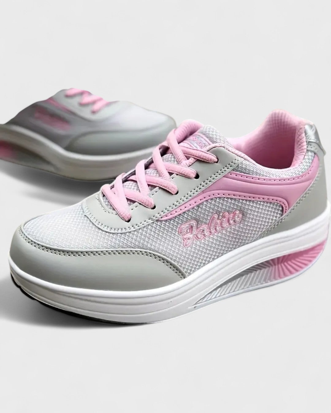 Baskets à semelle compensée pour femme