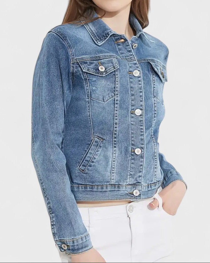 Veste en jean classique pour femme