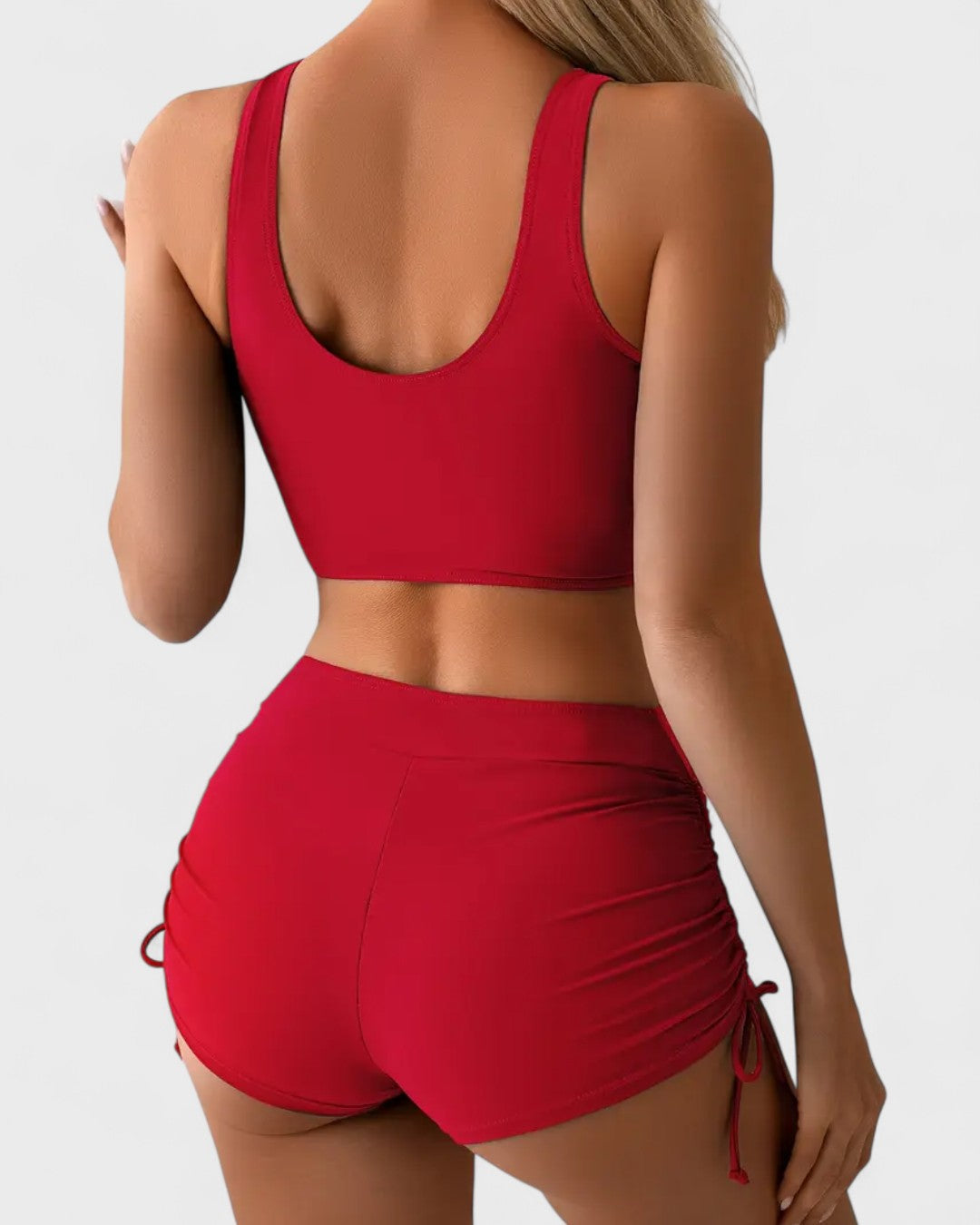 Magda | Bikini avec short et haut cache-cœur