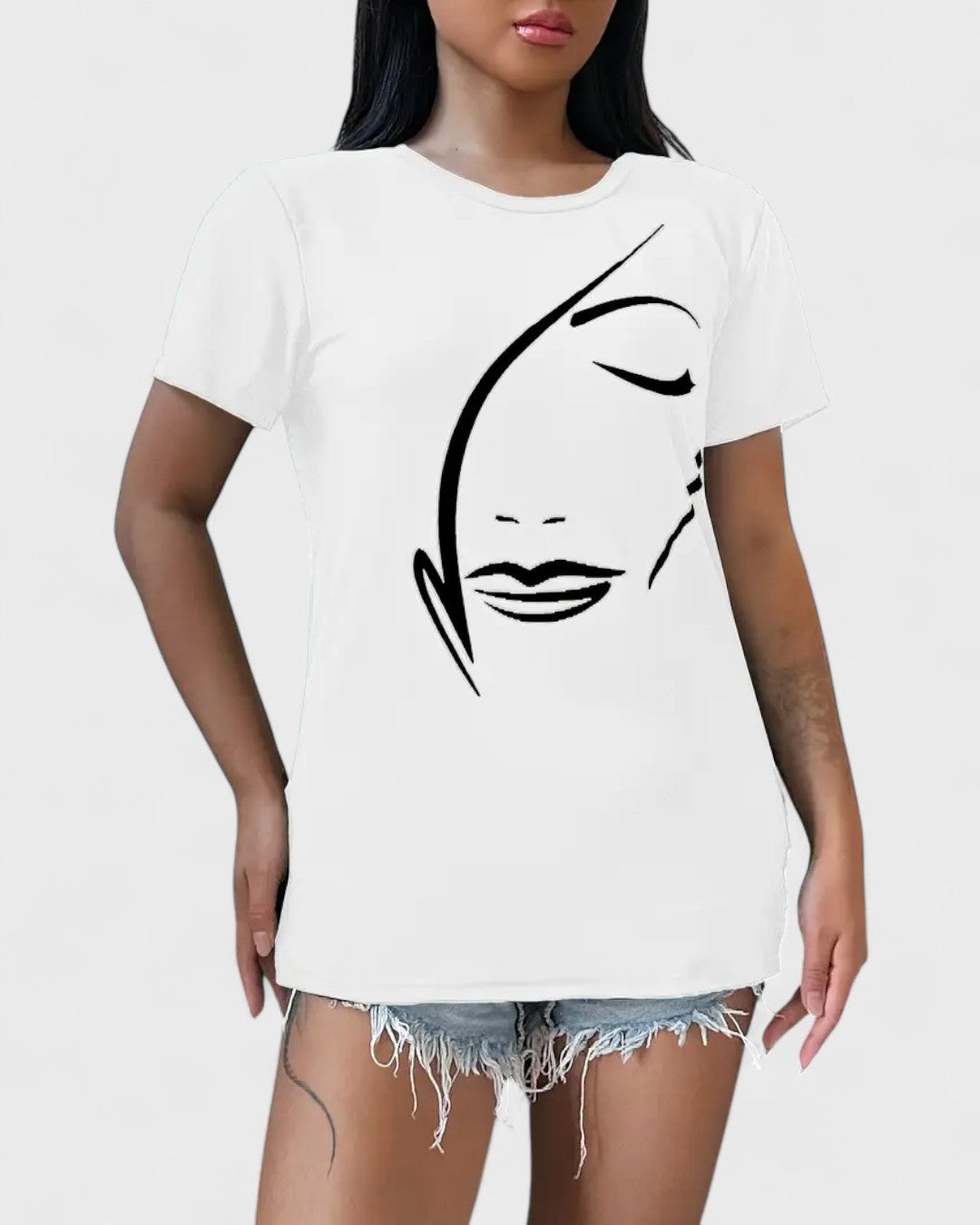 T-shirt femme avec imprimé graphique