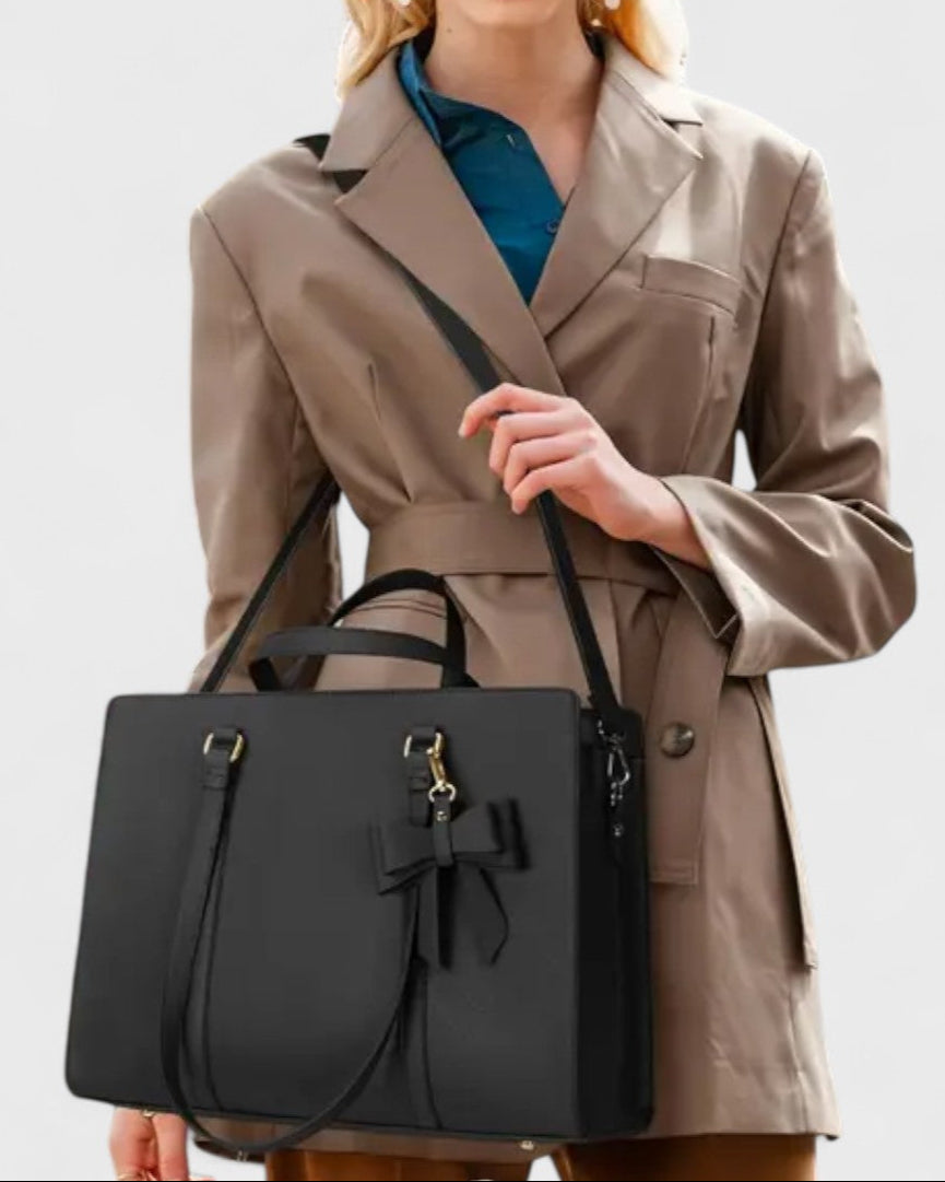 Sac cabas structuré avec nœud amovible