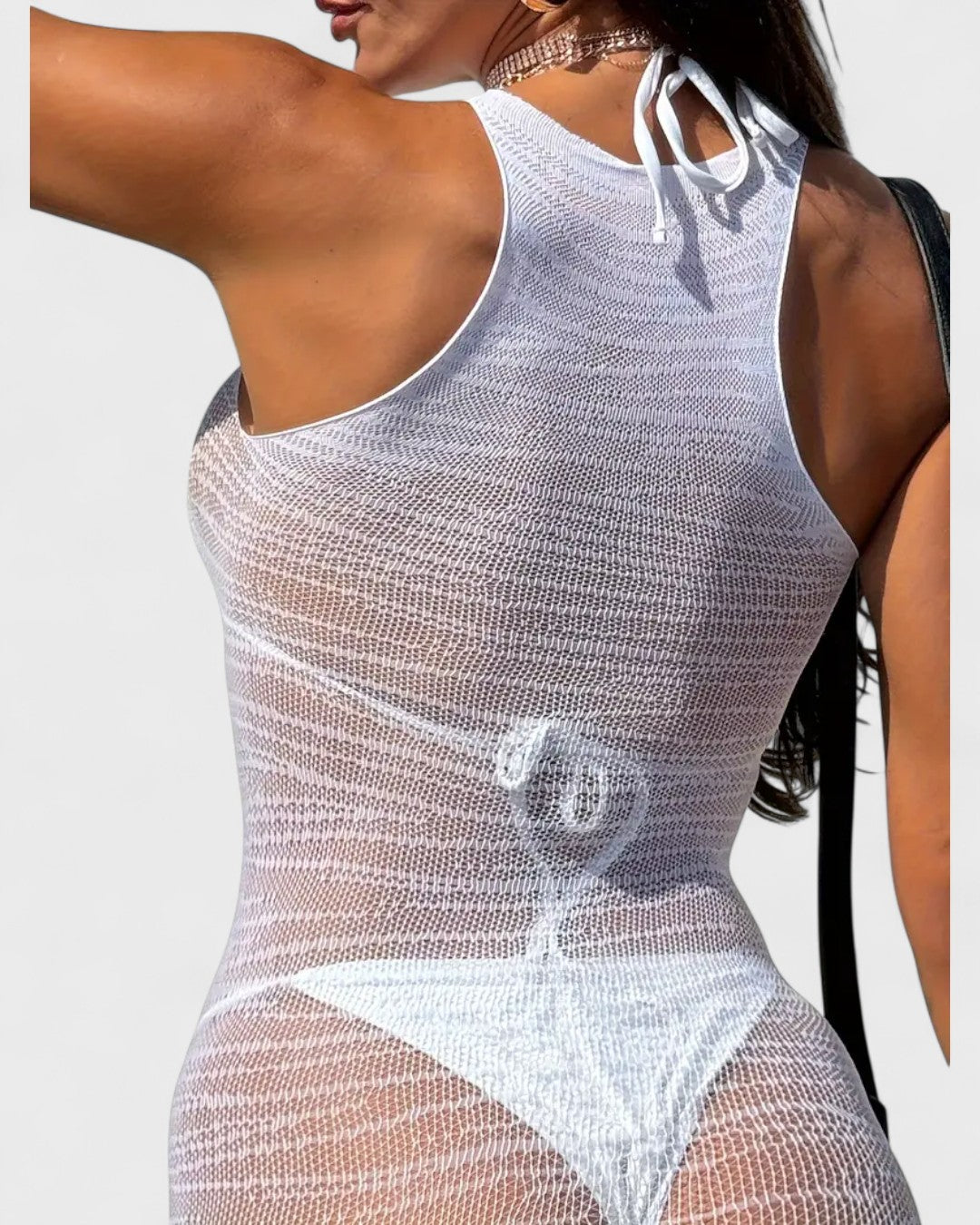 Robe de plage transparente