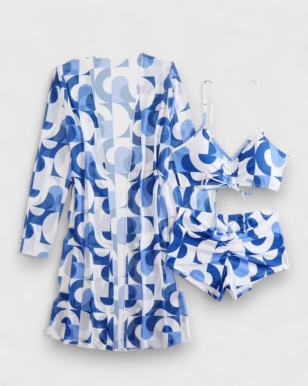 Maillot de bain 3 pièces avec cache-maillot