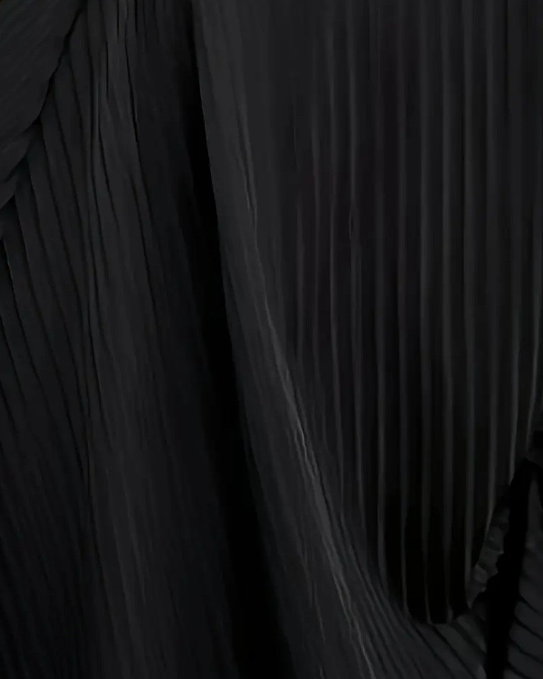 Robe plissée col croisé