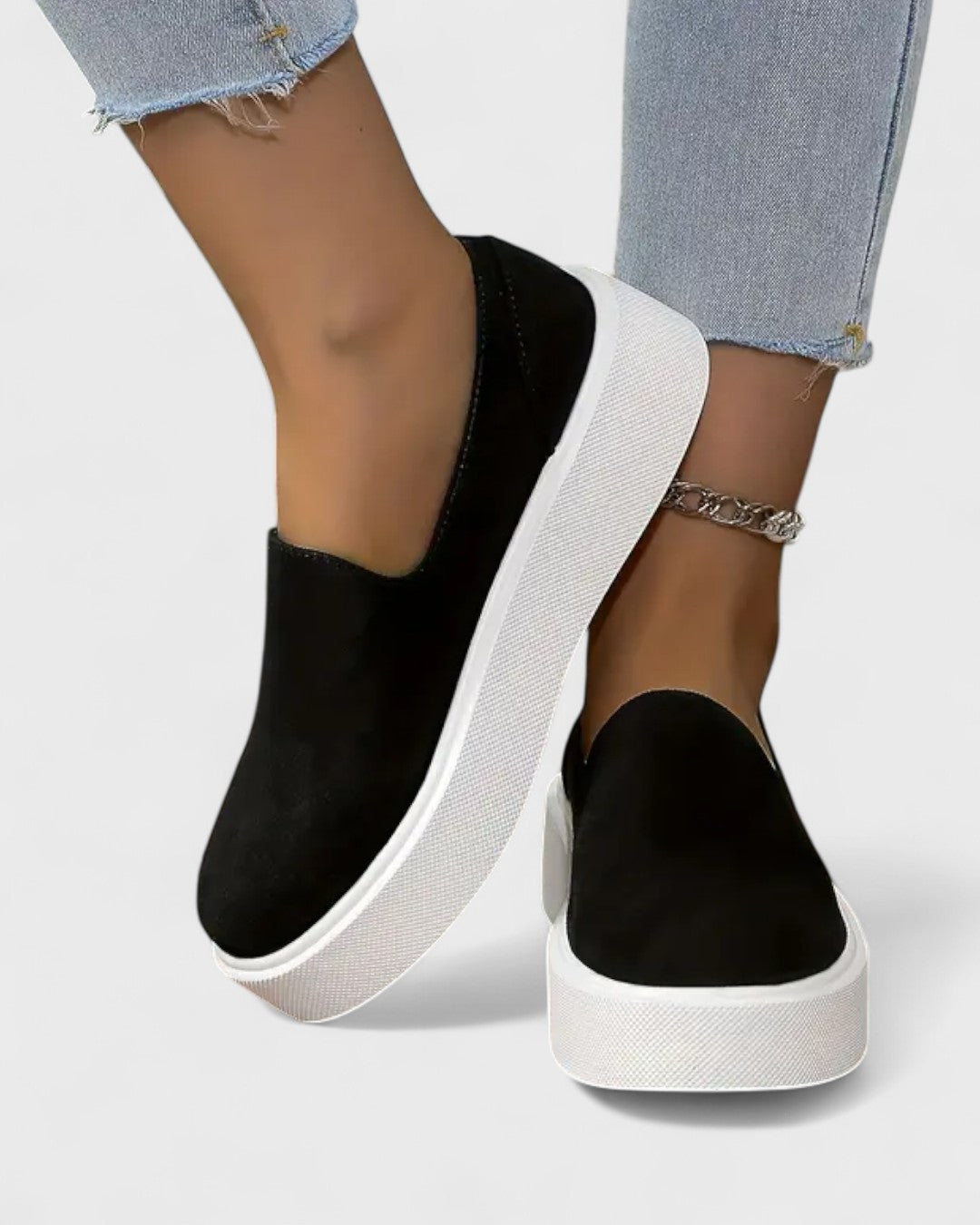 Zofia | Slip-ons noirs à plateforme