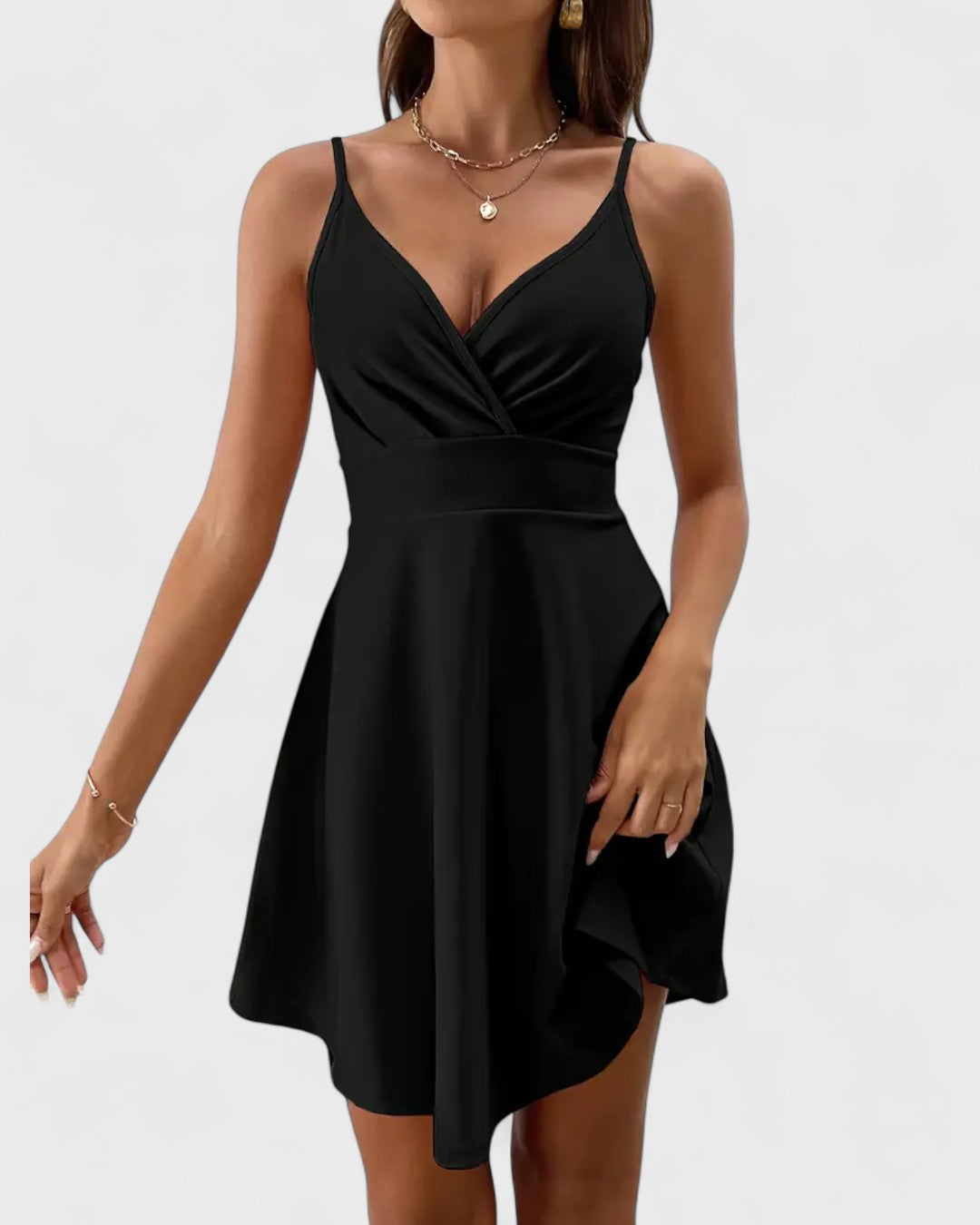 Robe d’été à bretelles évasée
