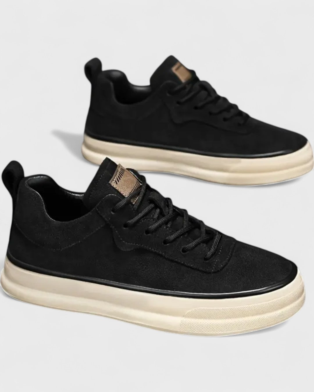 Baskets basses en suédine pour homme
