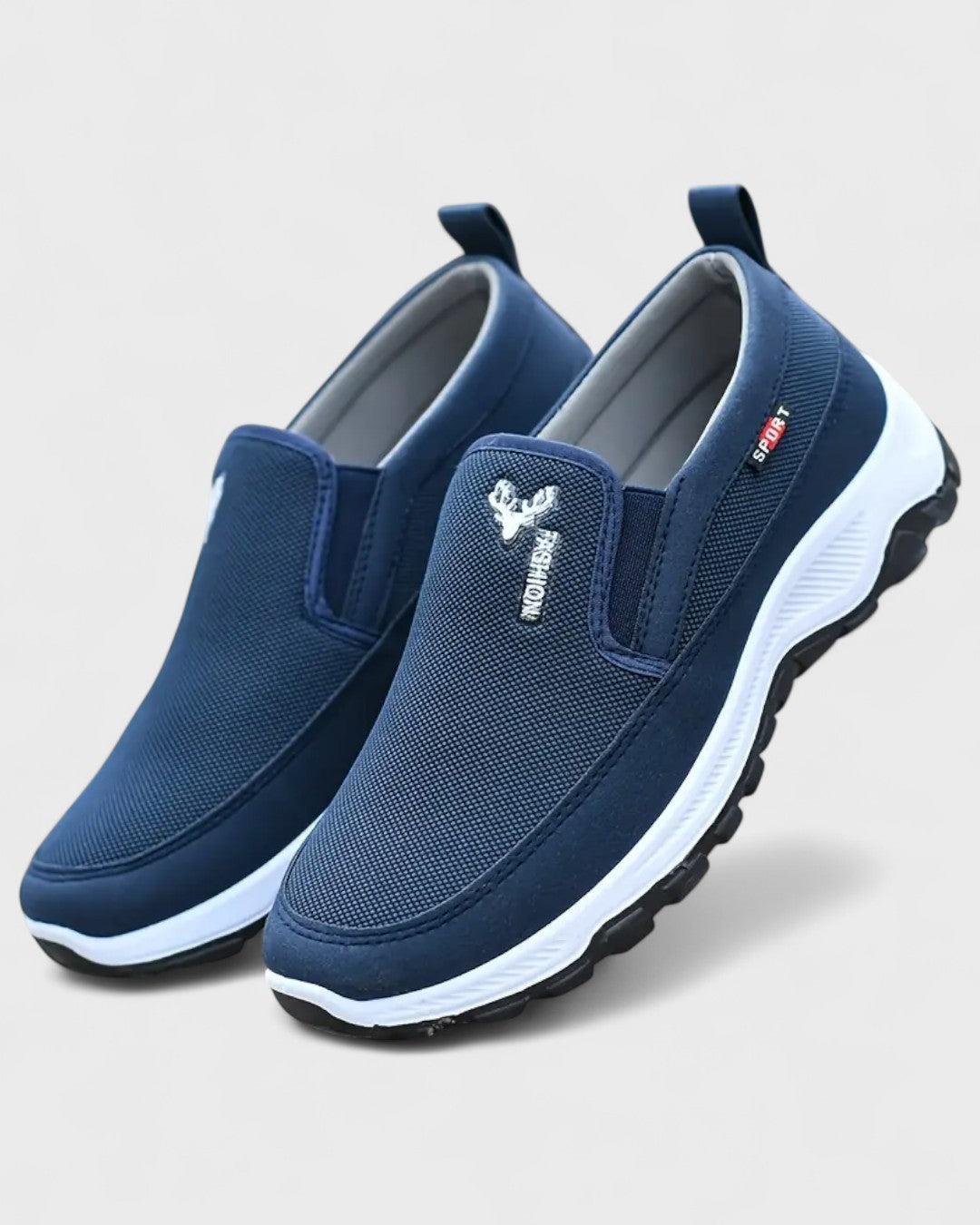 Baskets slip-on pour homme avec empiècements élastiques