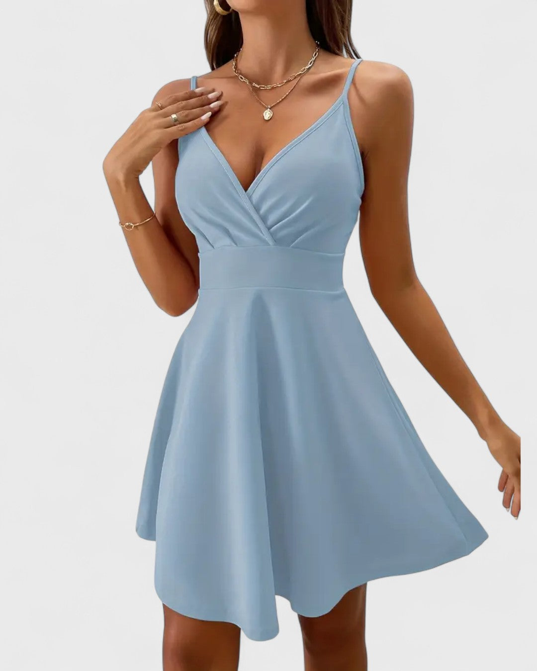 Robe d’été à bretelles évasée