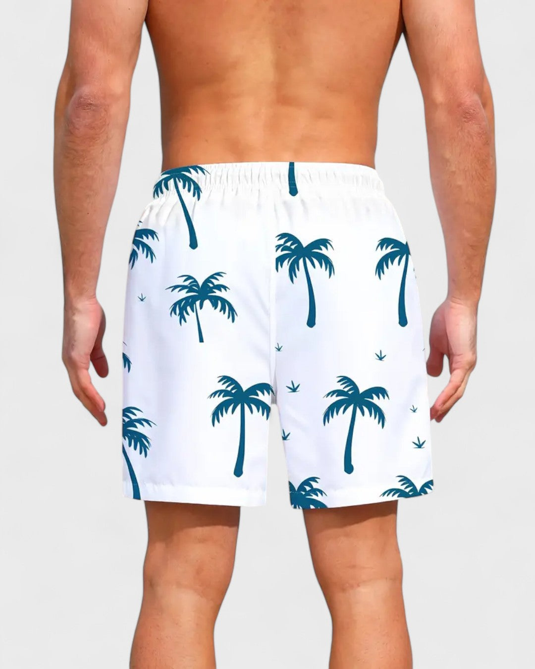 Short de plage à motif Palmier
