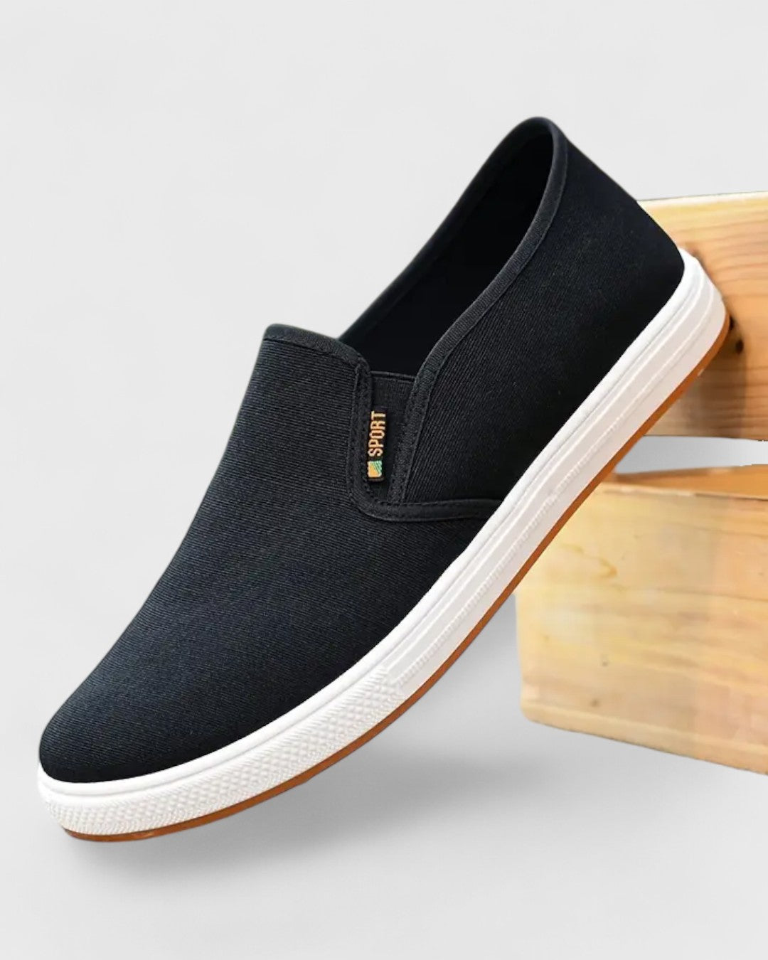 Baskets slip-on en toile