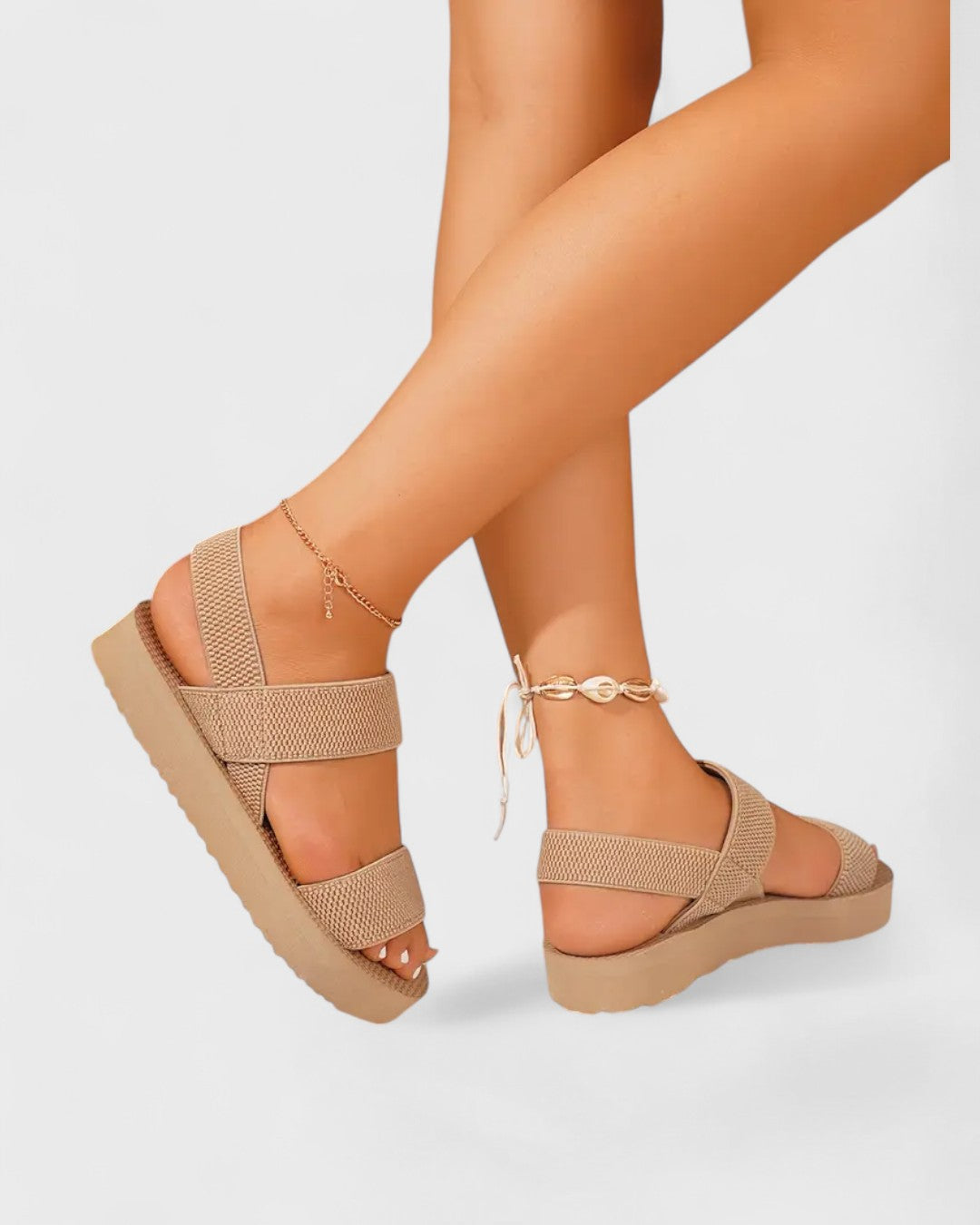 Sandales d'été avec brides élastiques