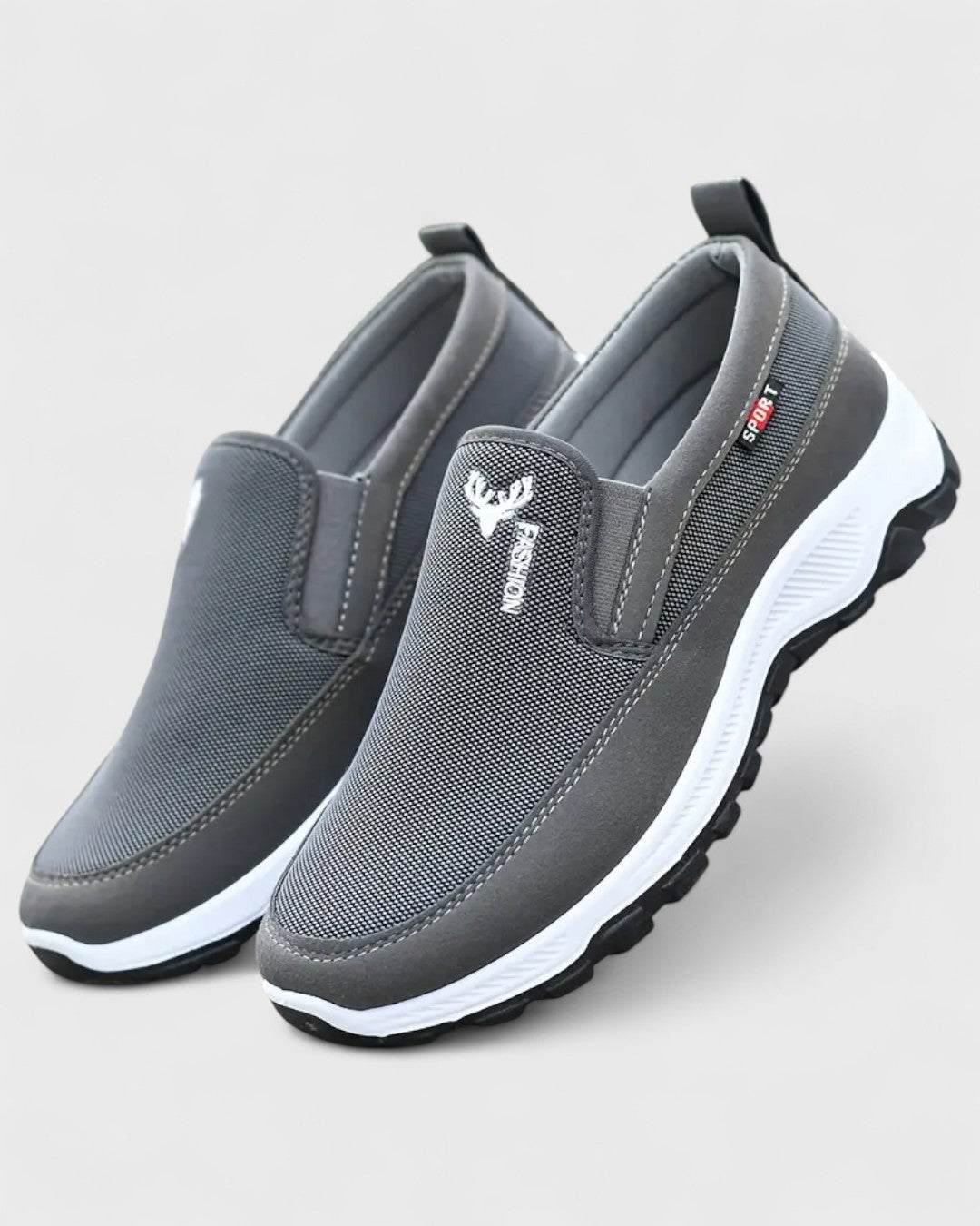 Baskets slip-on pour homme avec empiècements élastiques